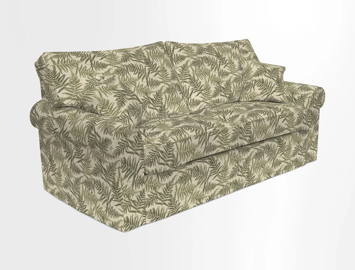 Upperton Sofa Bed in Floral Linen Even So Verde