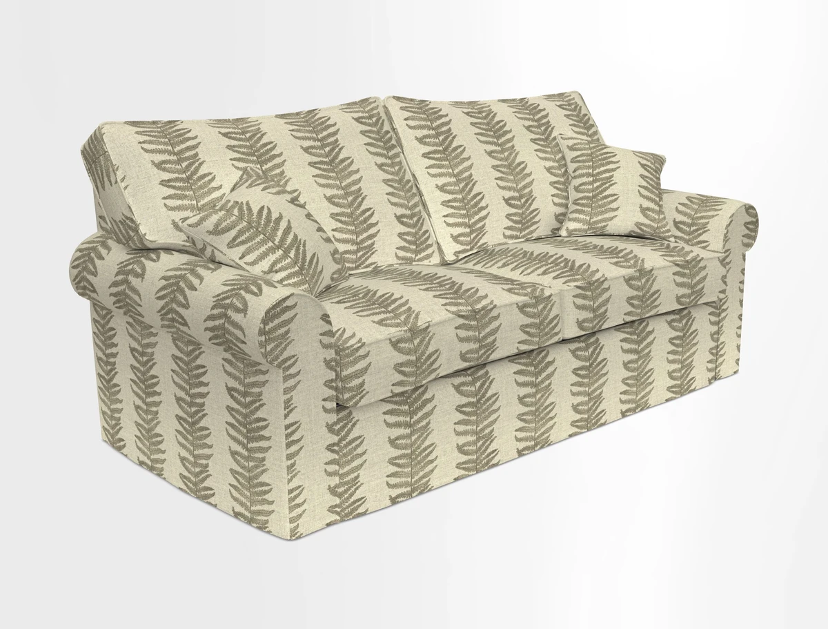 Upperton Sofa Bed in Floral Linen Even So Verde