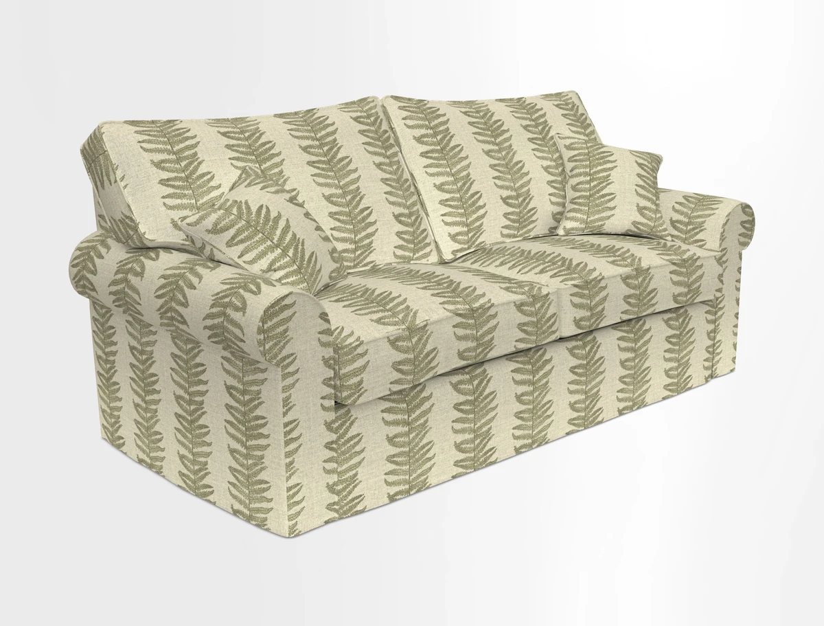 Upperton Sofa Bed in Floral Linen Even So Verde
