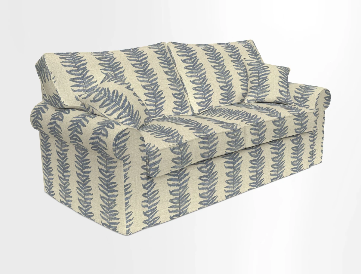 Upperton Sofa Bed in Floral Linen Even So Verde