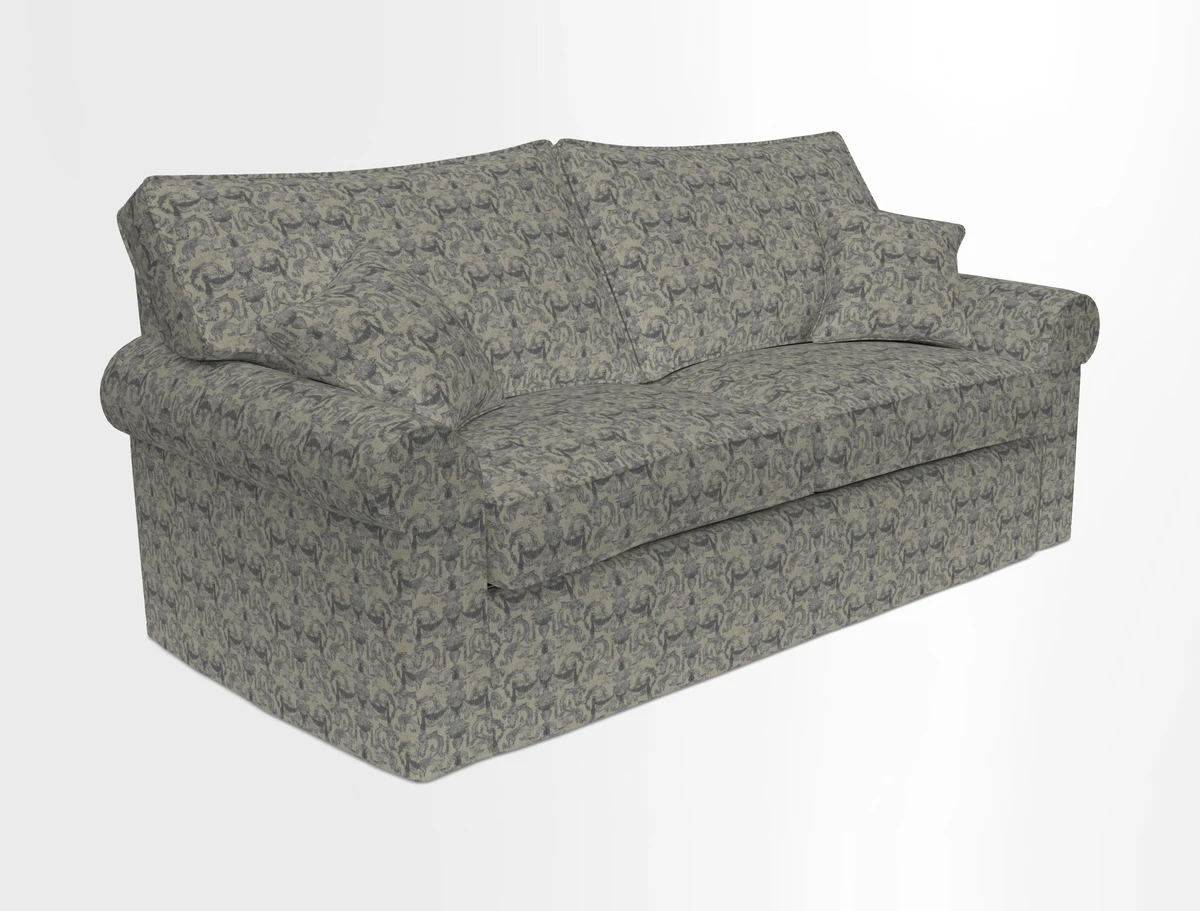 Upperton Sofa Bed in Floral Linen Even So Verde