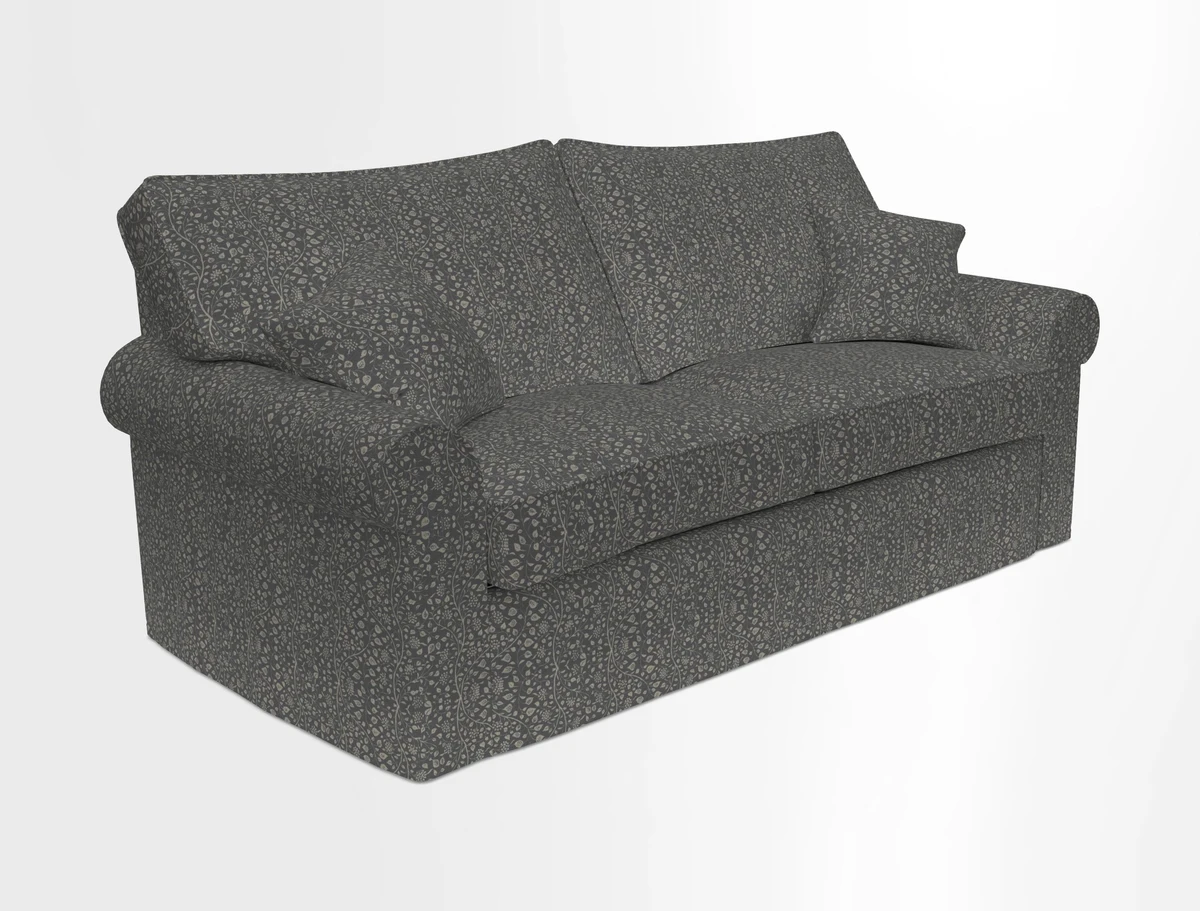 Upperton Sofa Bed in Floral Linen Even So Verde
