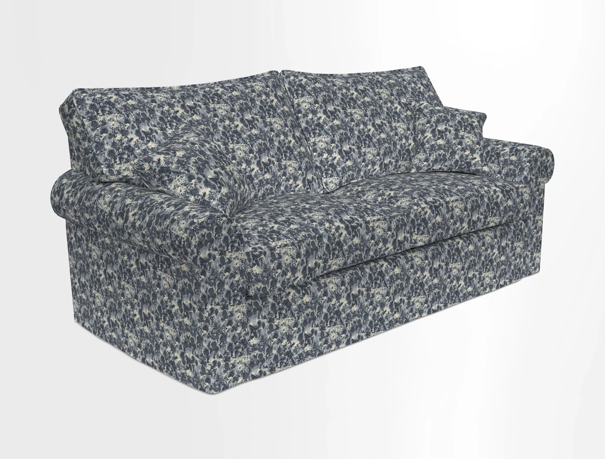 Upperton Sofa Bed in Floral Linen Even So Verde