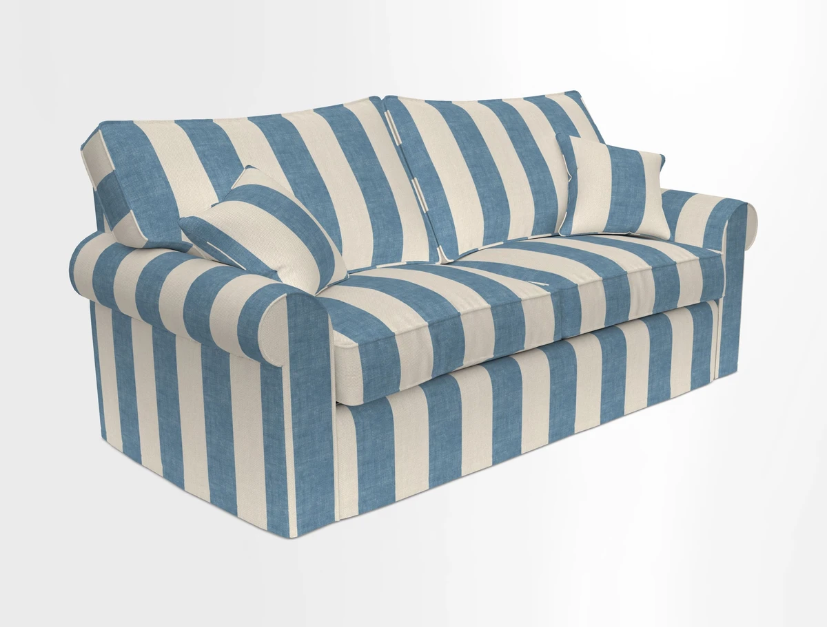 Upperton Sofa Bed in Floral Linen Even So Verde