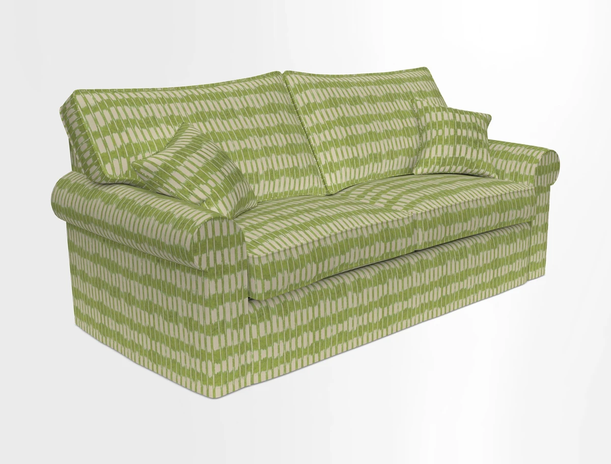 Upperton Sofa Bed in Floral Linen Even So Verde
