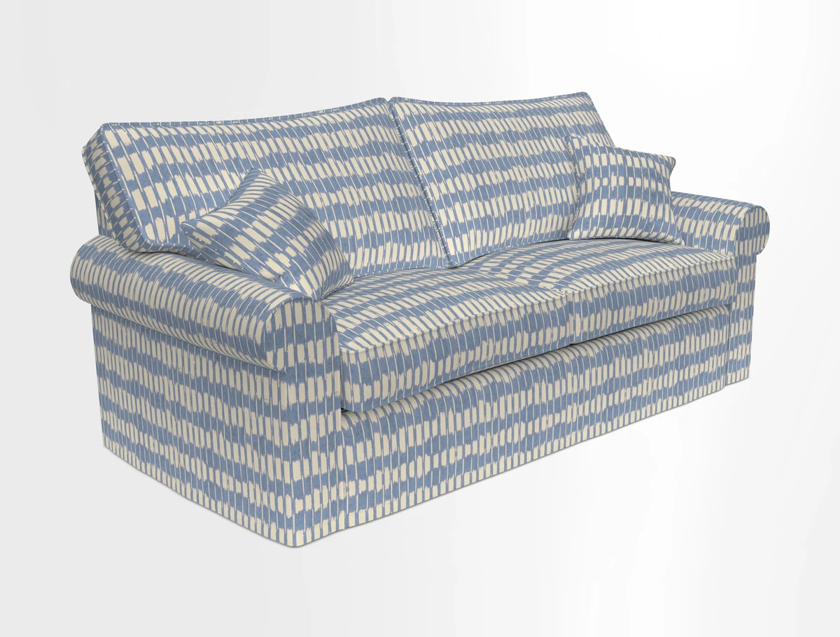Upperton Sofa Bed in Floral Linen Even So Verde