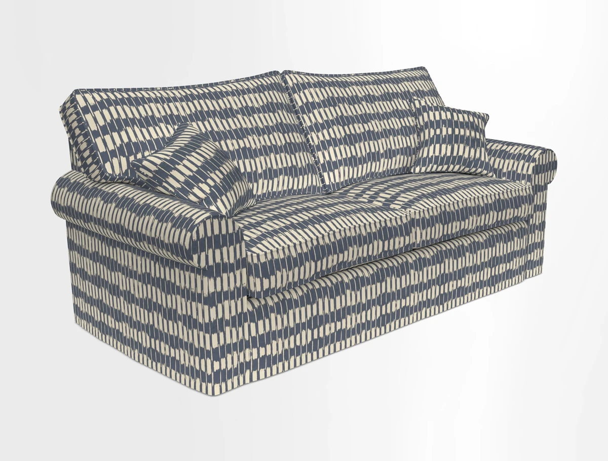 Upperton Sofa Bed in Floral Linen Even So Verde