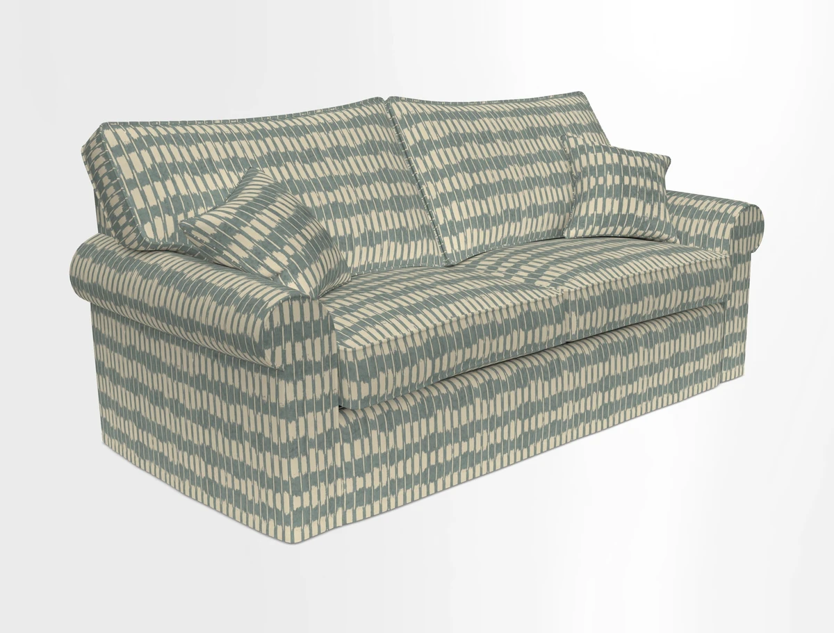 Upperton Sofa Bed in Floral Linen Even So Verde