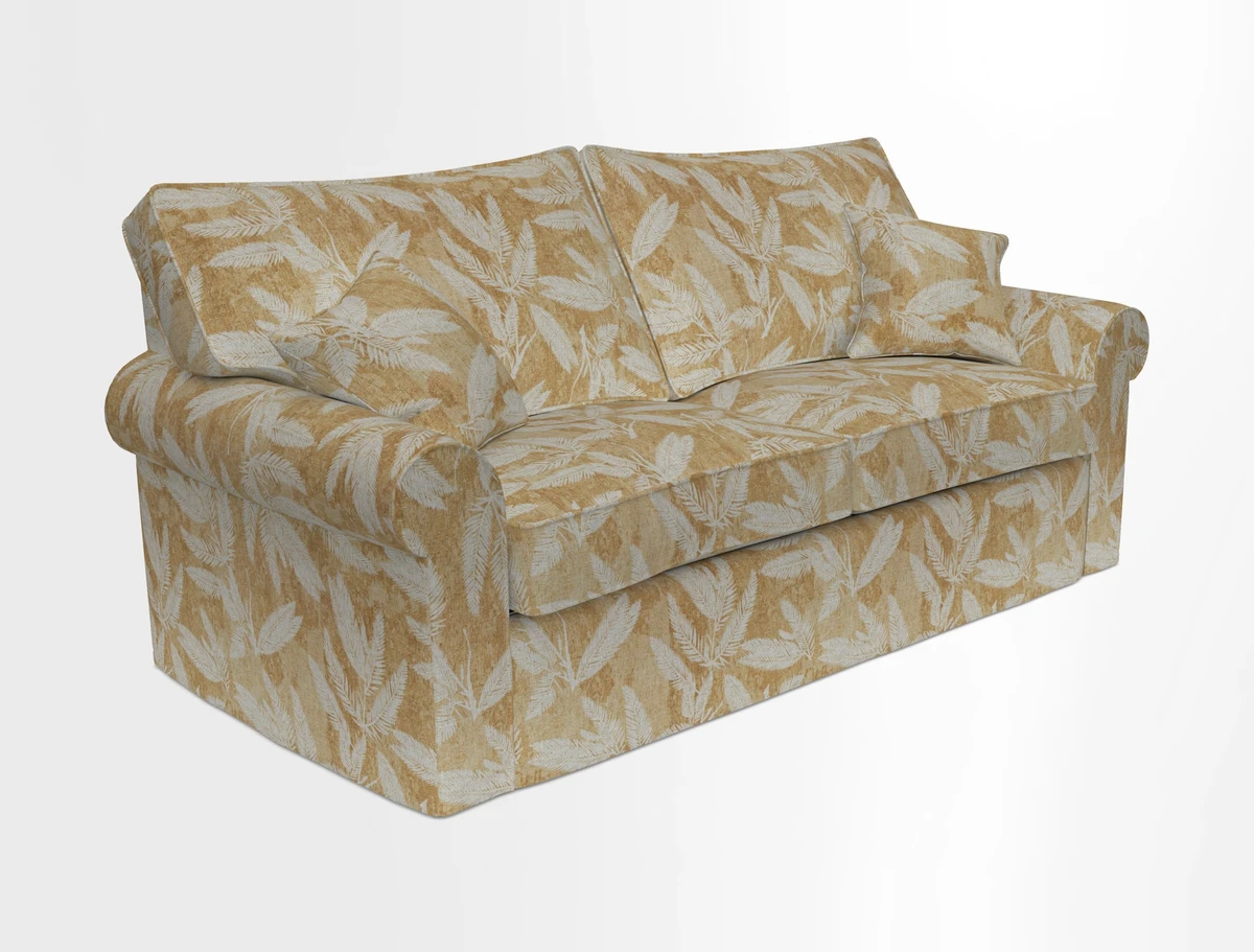 Upperton Sofa Bed in Floral Linen Even So Verde
