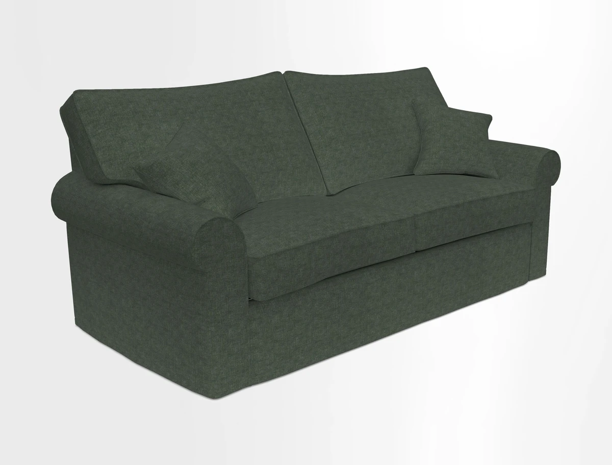 Upperton Sofa Bed in Floral Linen Even So Verde