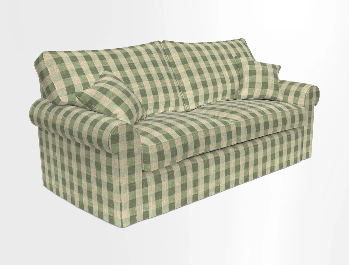Upperton Sofa Bed in Floral Linen Even So Verde