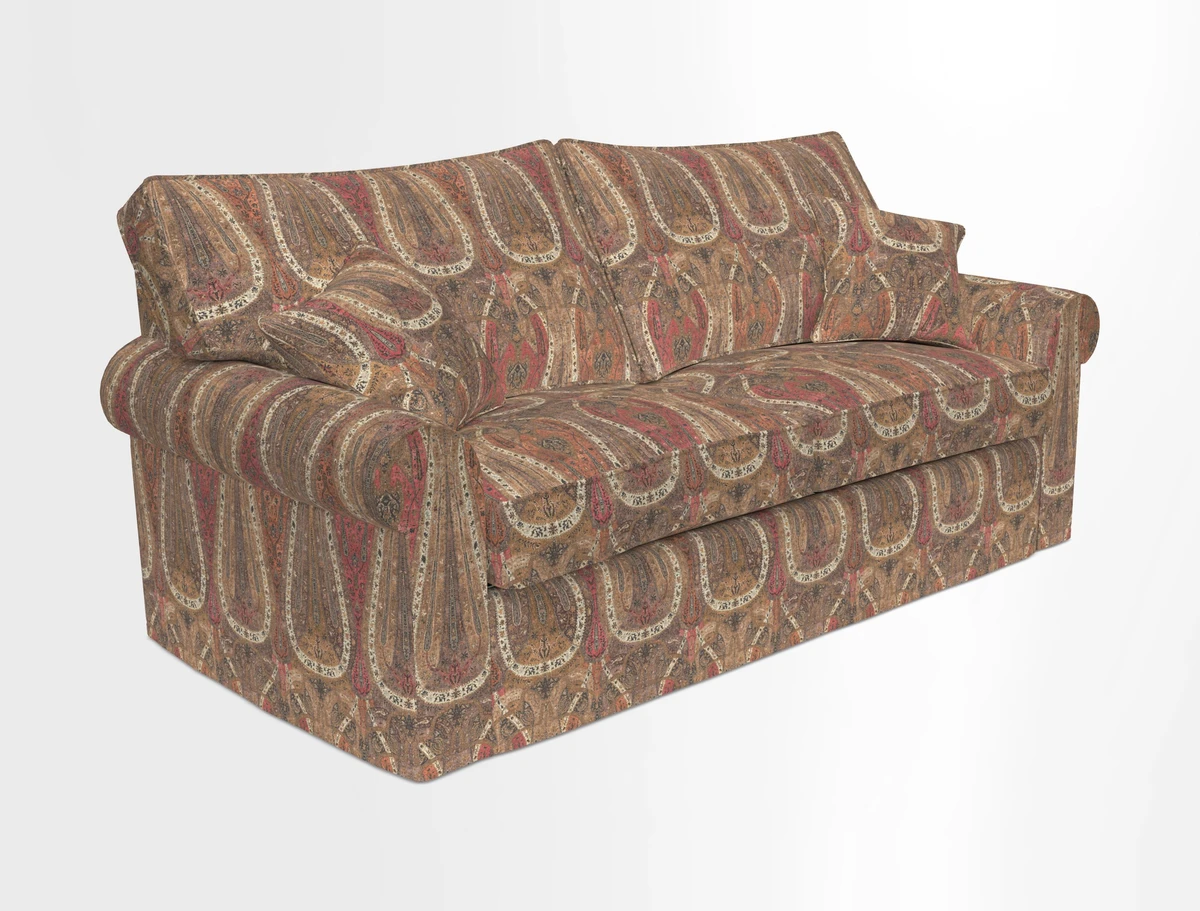 Upperton Sofa Bed in Floral Linen Even So Verde