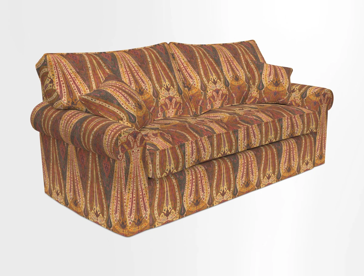 Upperton Sofa Bed in Floral Linen Even So Verde