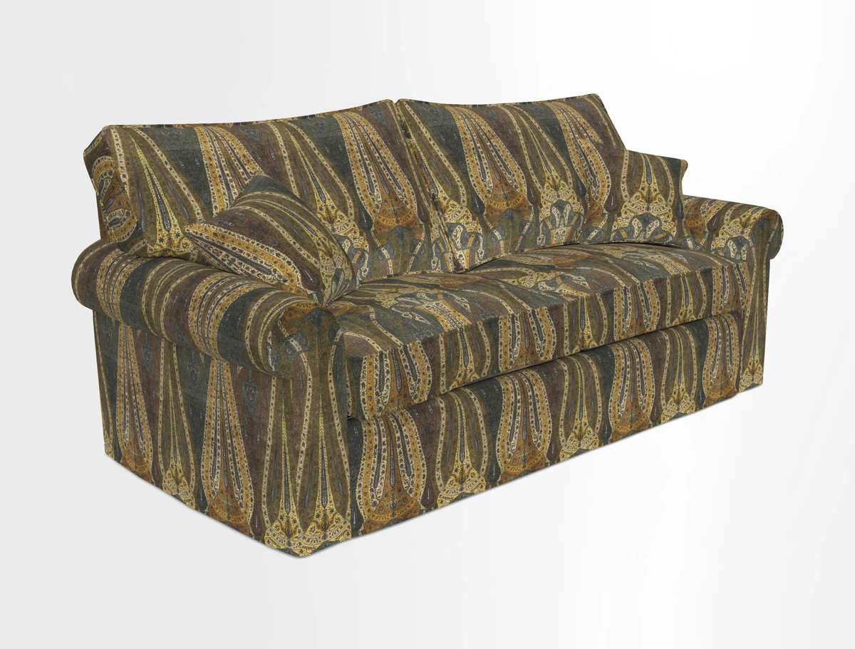Upperton Sofa Bed in Floral Linen Even So Verde
