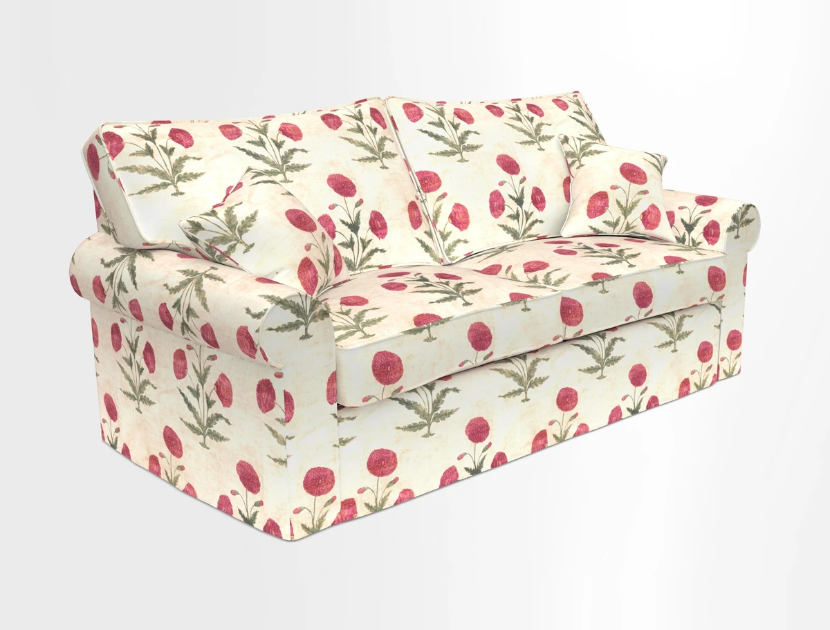 Upperton Sofa Bed in Floral Linen Even So Verde