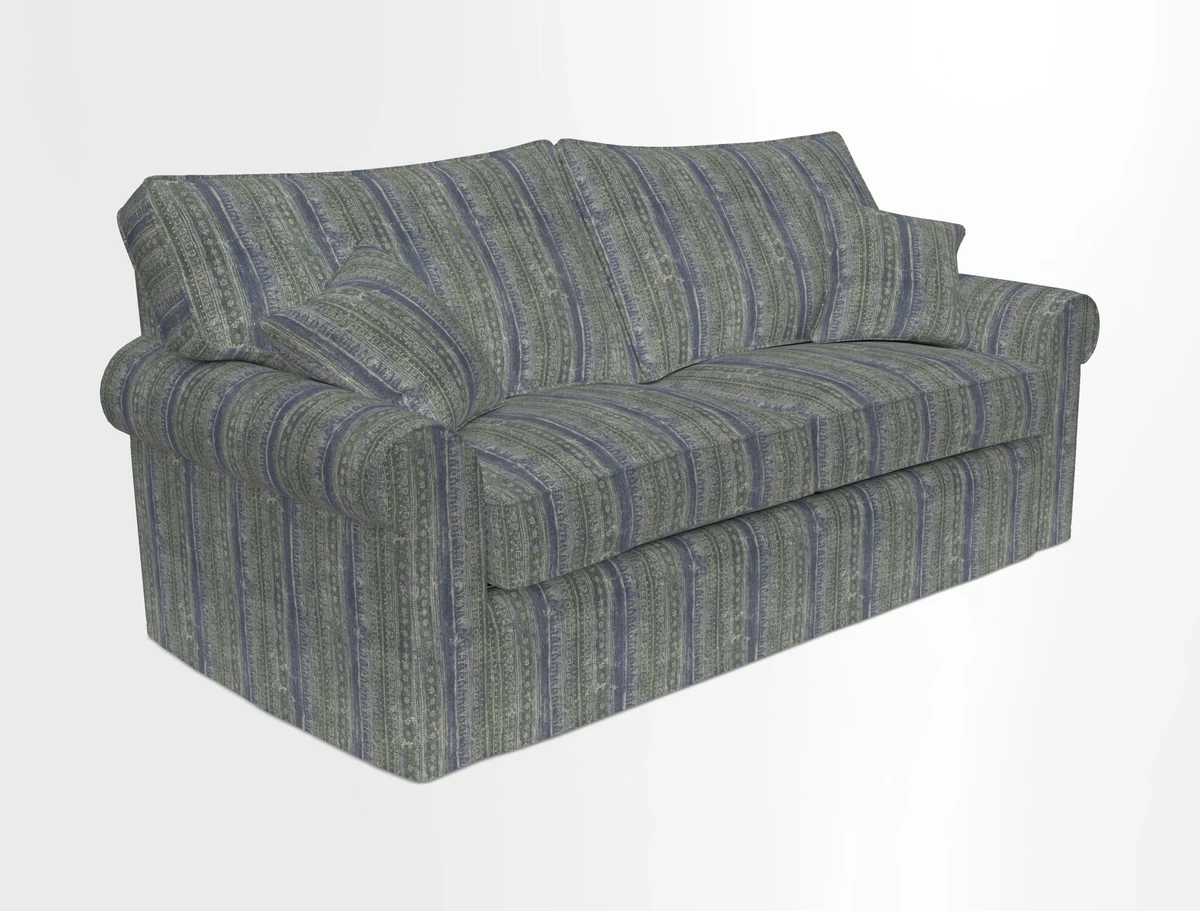 Upperton Sofa Bed in Floral Linen Even So Verde