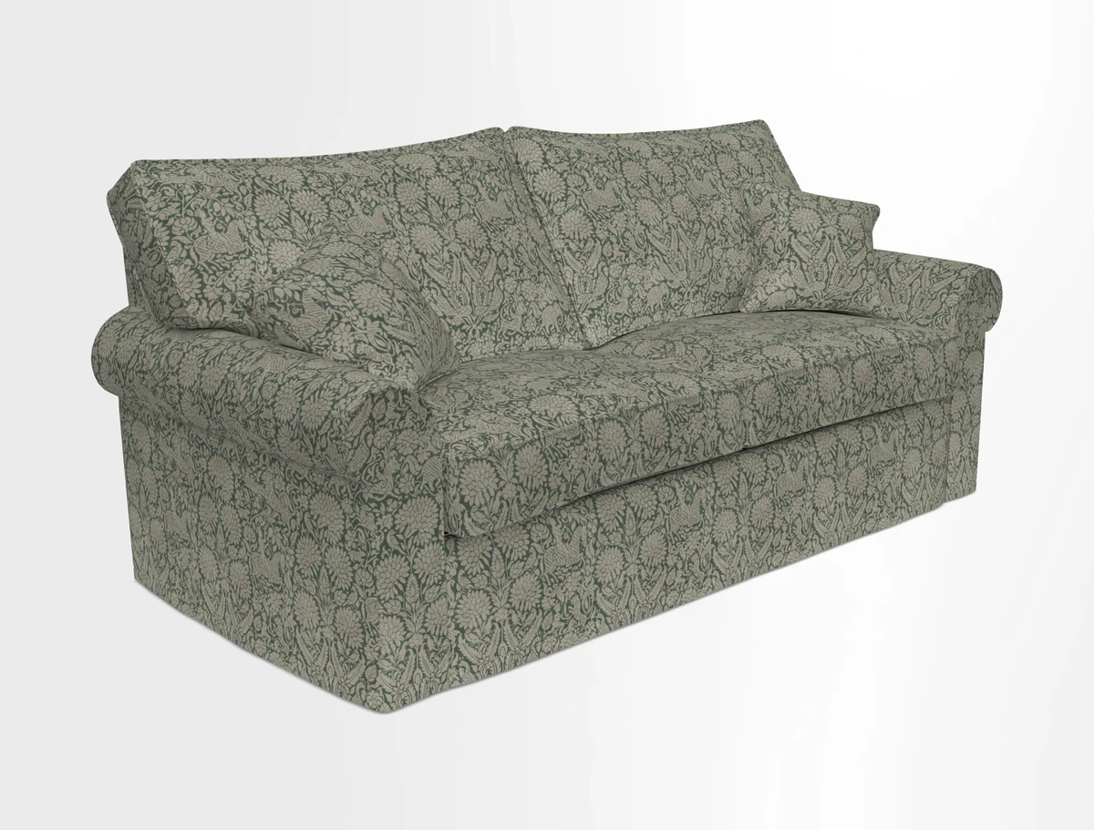 Upperton Sofa Bed in Floral Linen Even So Verde