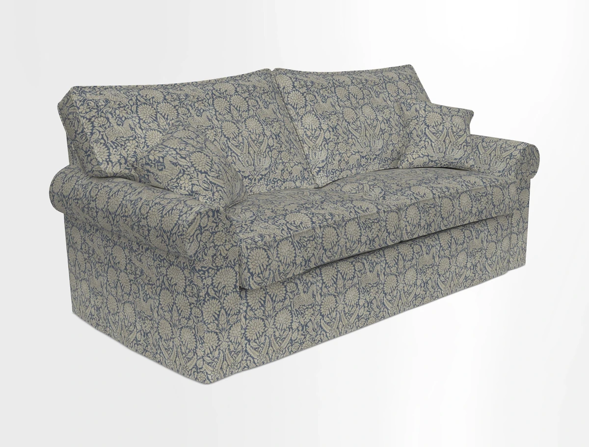 Upperton Sofa Bed in Floral Linen Even So Verde