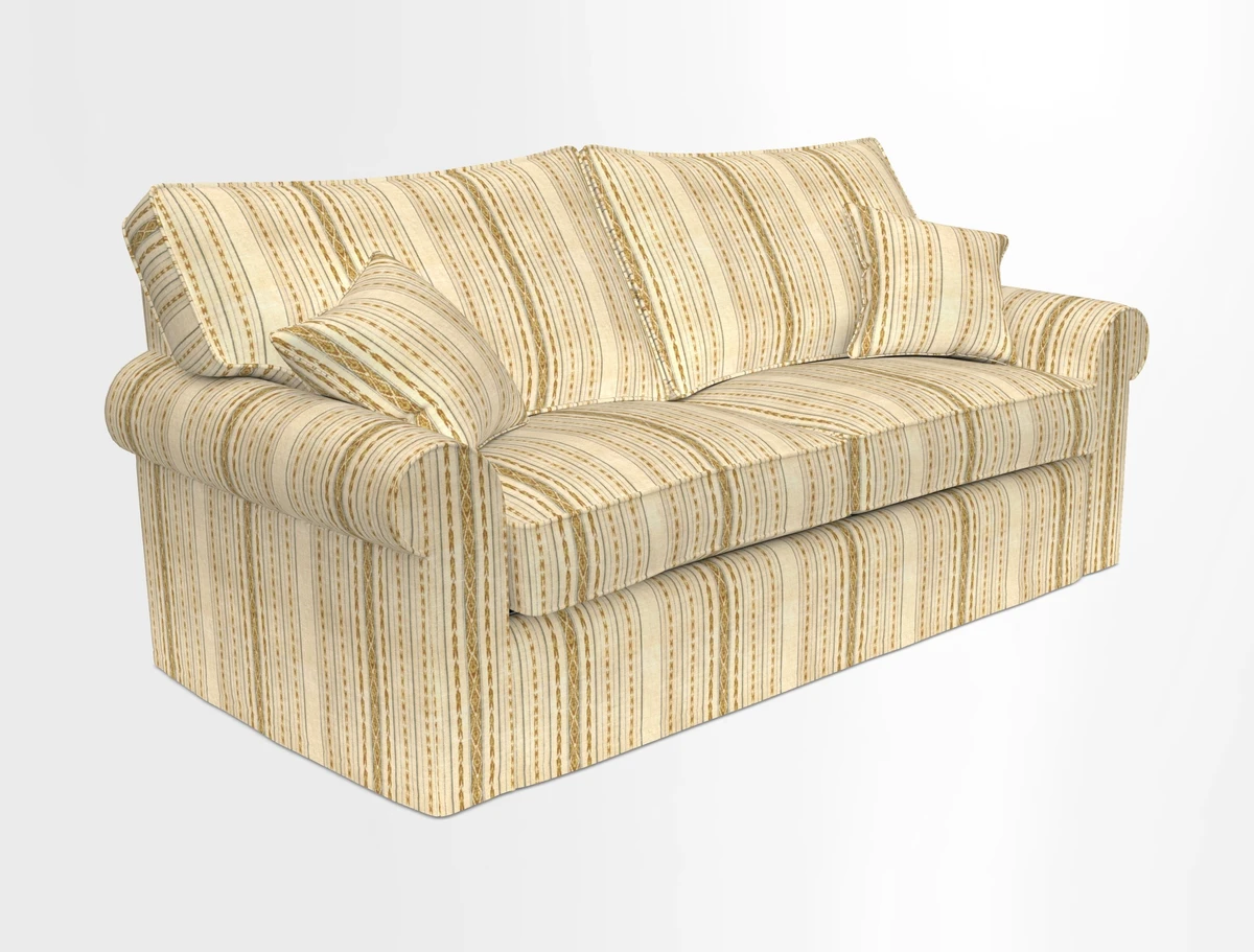 Upperton Sofa Bed in Floral Linen Even So Verde