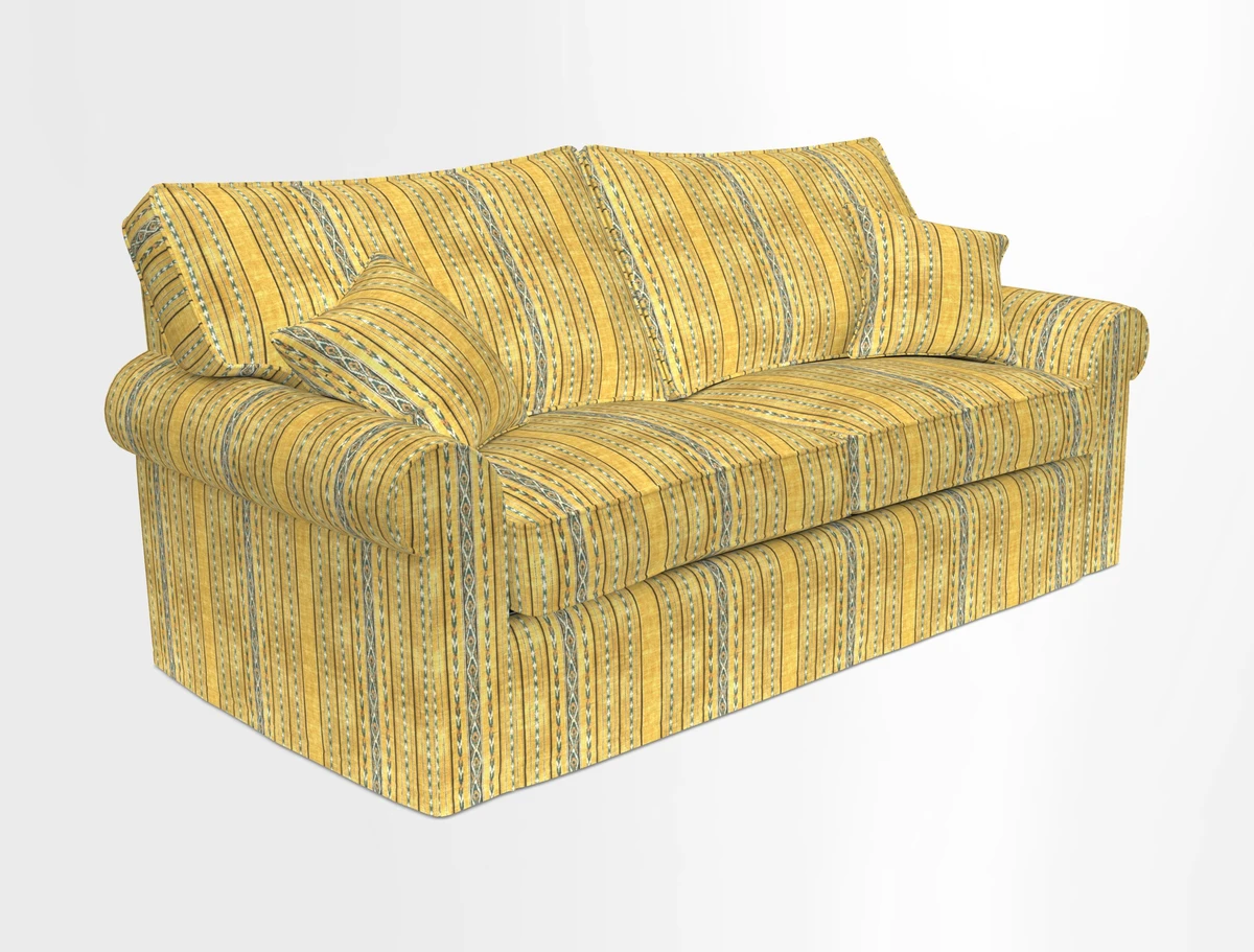 Upperton Sofa Bed in Floral Linen Even So Verde