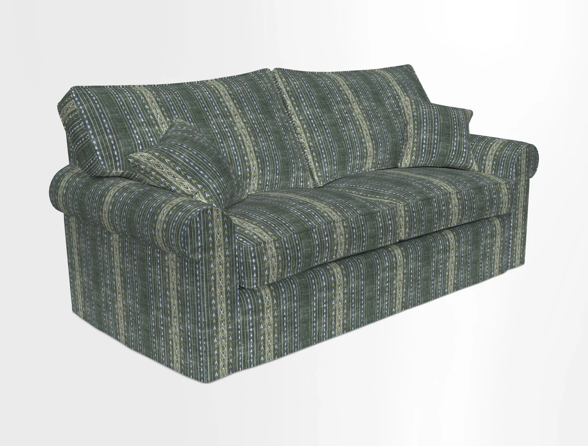 Upperton Sofa Bed in Floral Linen Even So Verde
