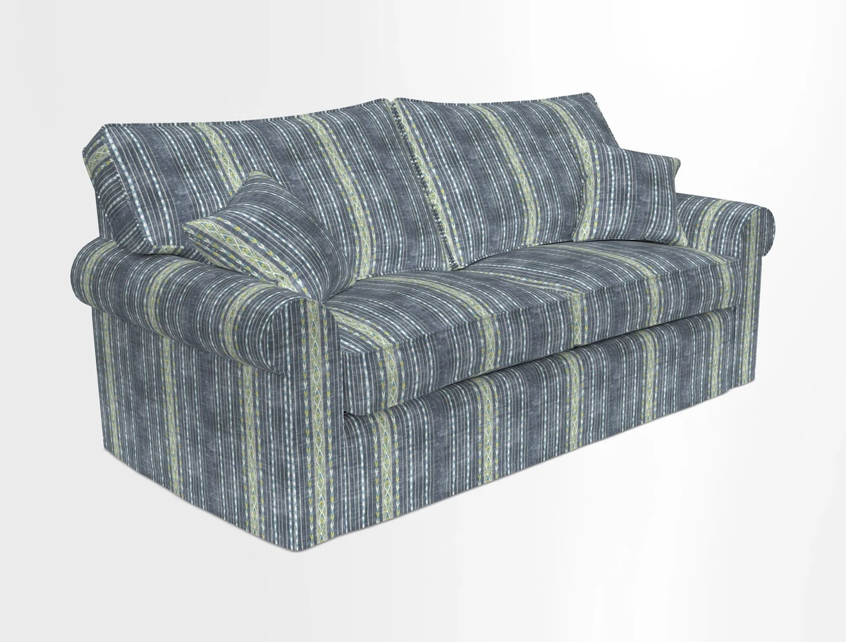Upperton Sofa Bed in Floral Linen Even So Verde
