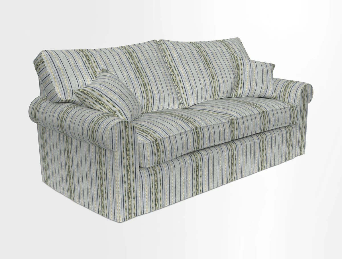 Upperton Sofa Bed in Floral Linen Even So Verde