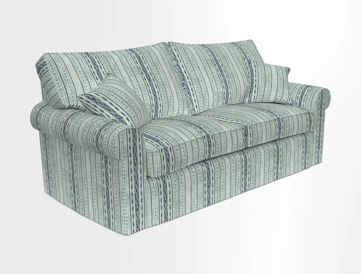 Upperton Sofa Bed in Floral Linen Even So Verde