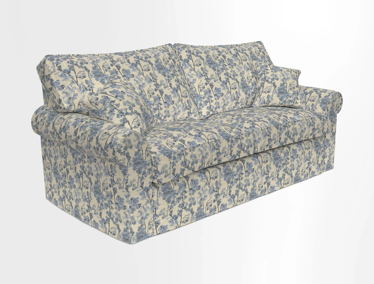 Upperton Sofa Bed in Floral Linen Even So Verde