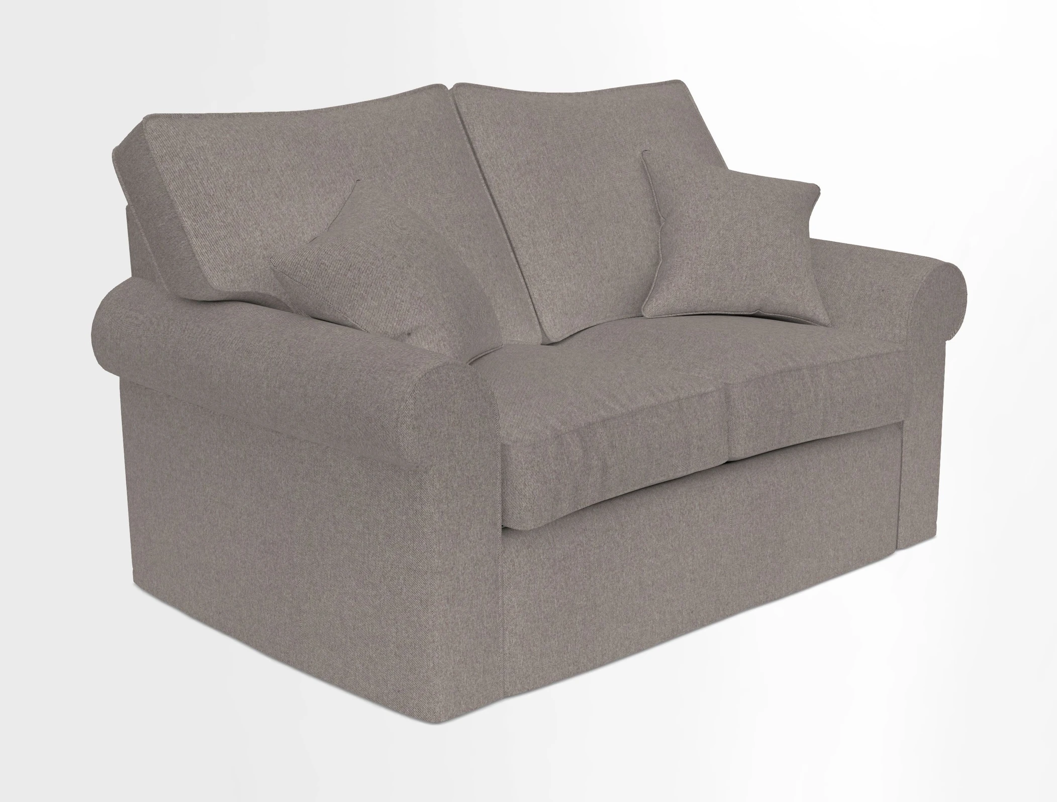 Upperton 2.5 Seater Sofa in Two Tone Plain Biscuit