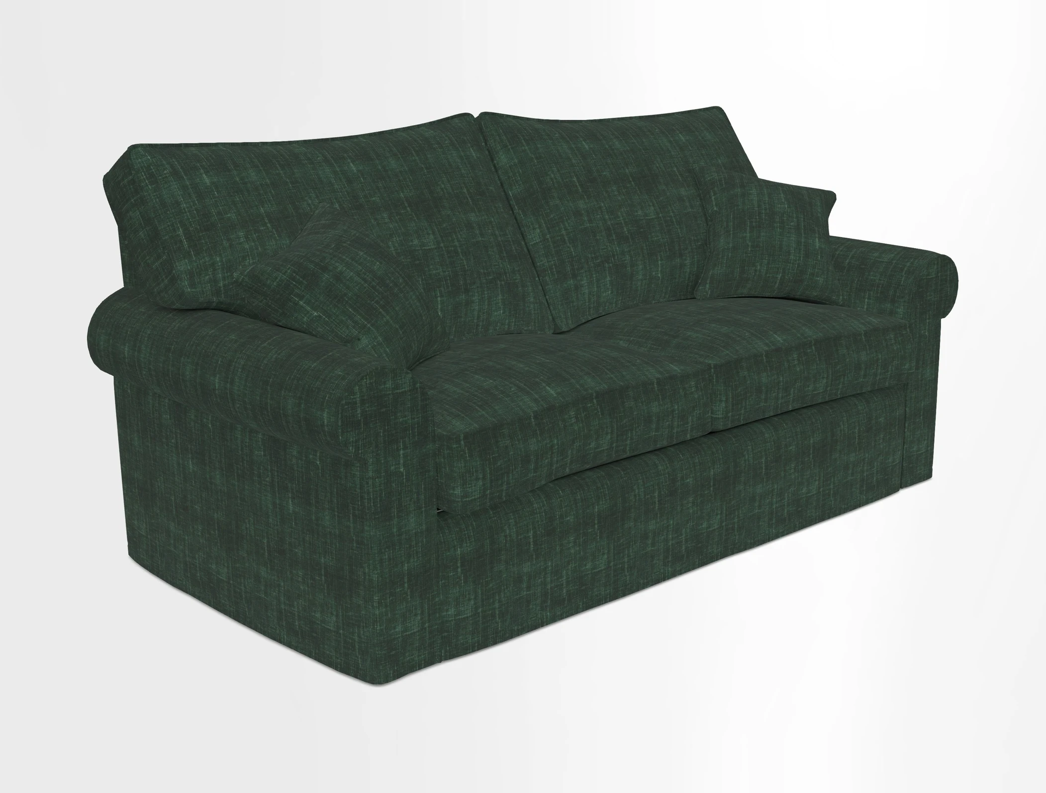 Upperton Sofa Bed in Floral Linen Even So Verde