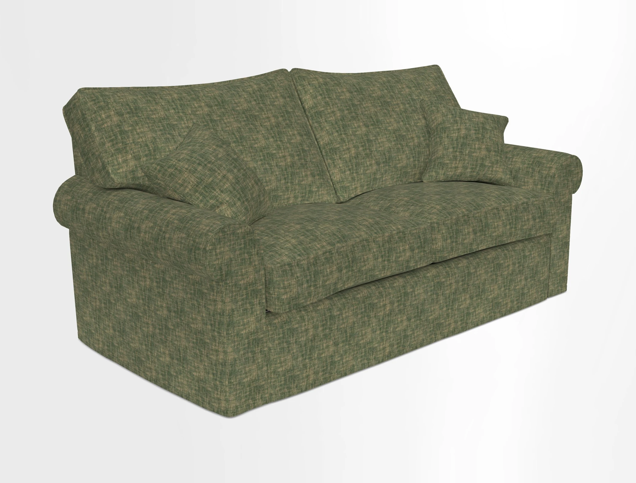 Upperton Sofa Bed in Floral Linen Even So Verde