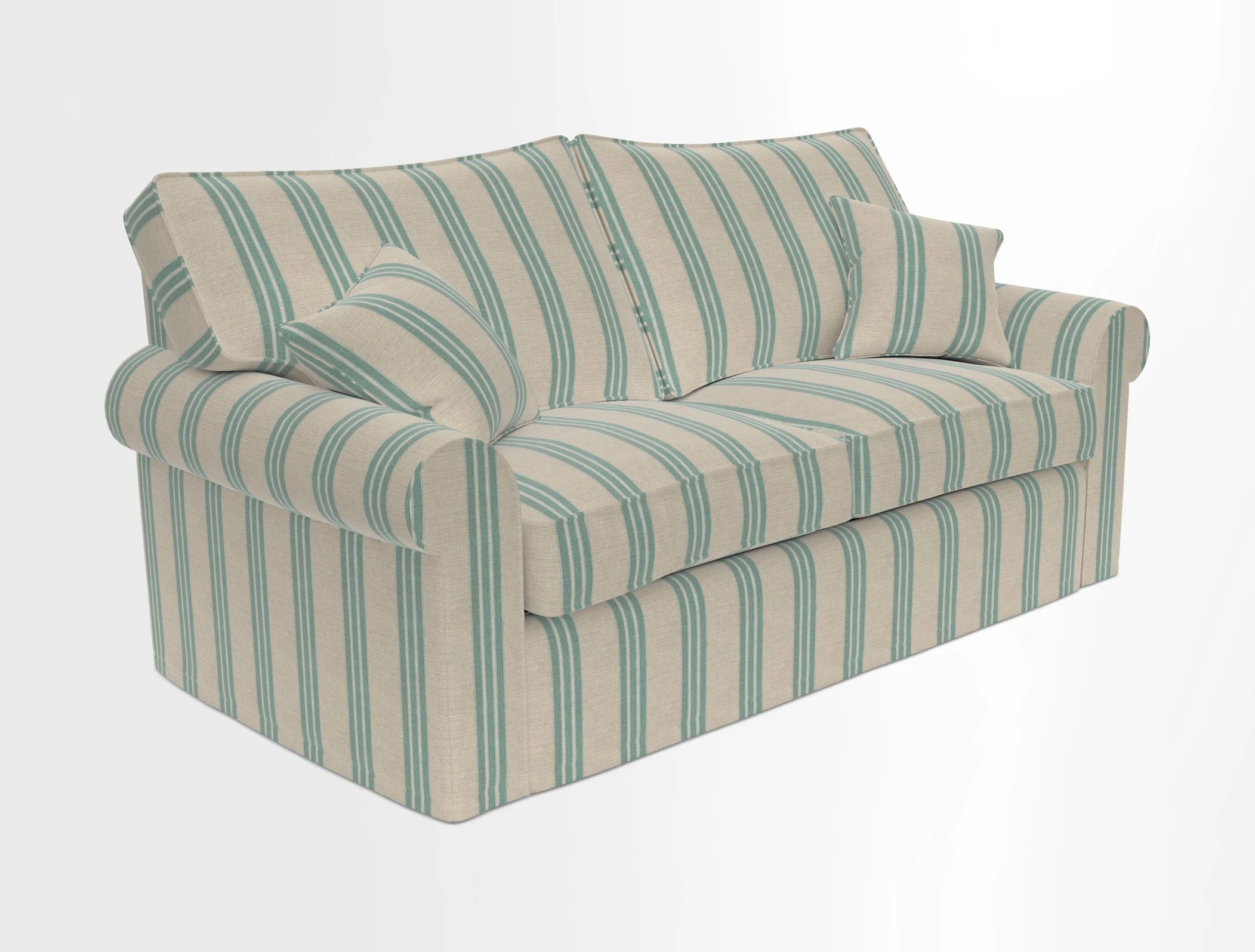 Upperton Sofa Bed in Floral Linen Even So Verde