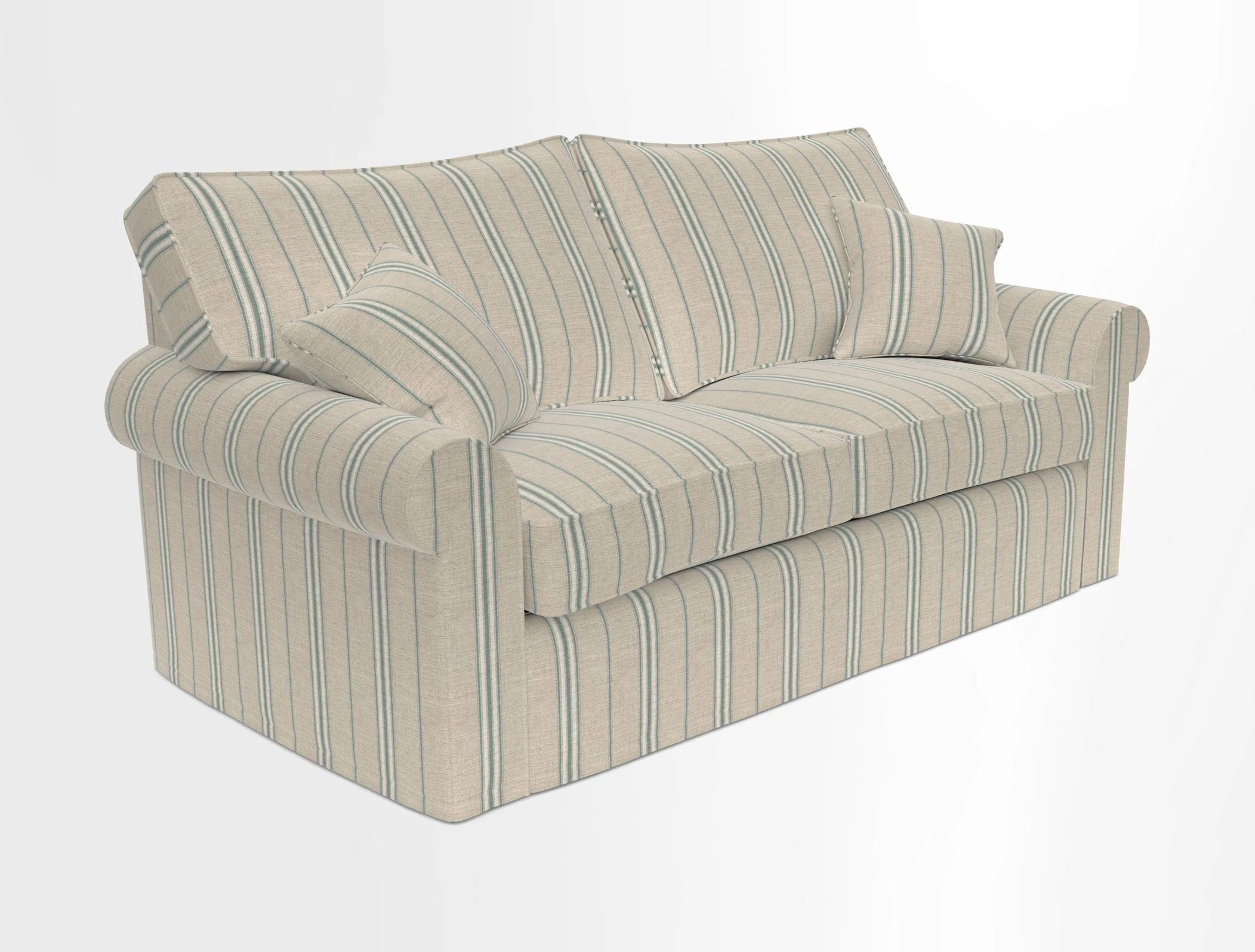 Upperton Sofa Bed in Floral Linen Even So Verde