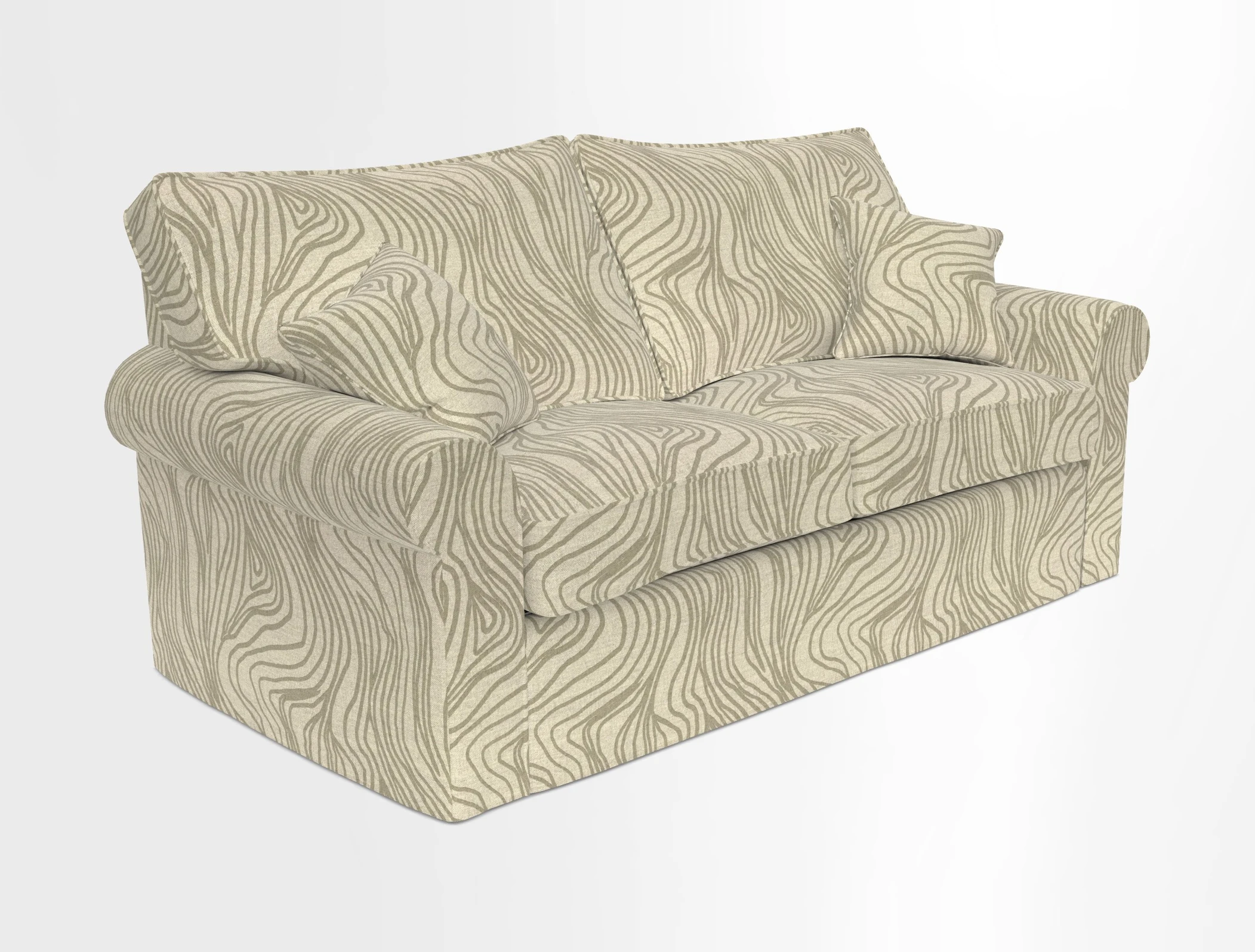 Upperton Sofa Bed in Floral Linen Even So Verde