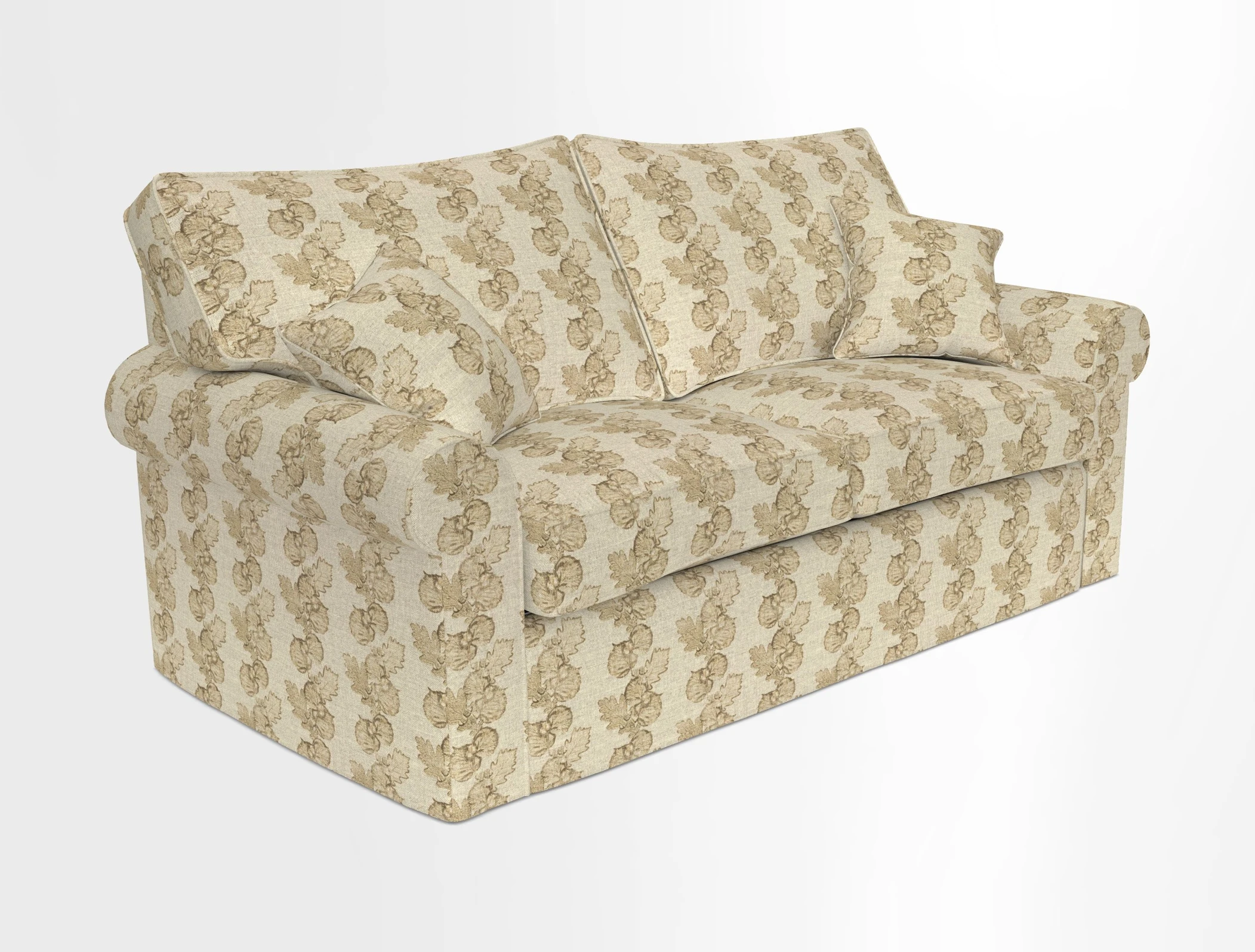 Upperton Sofa Bed in Floral Linen Even So Verde