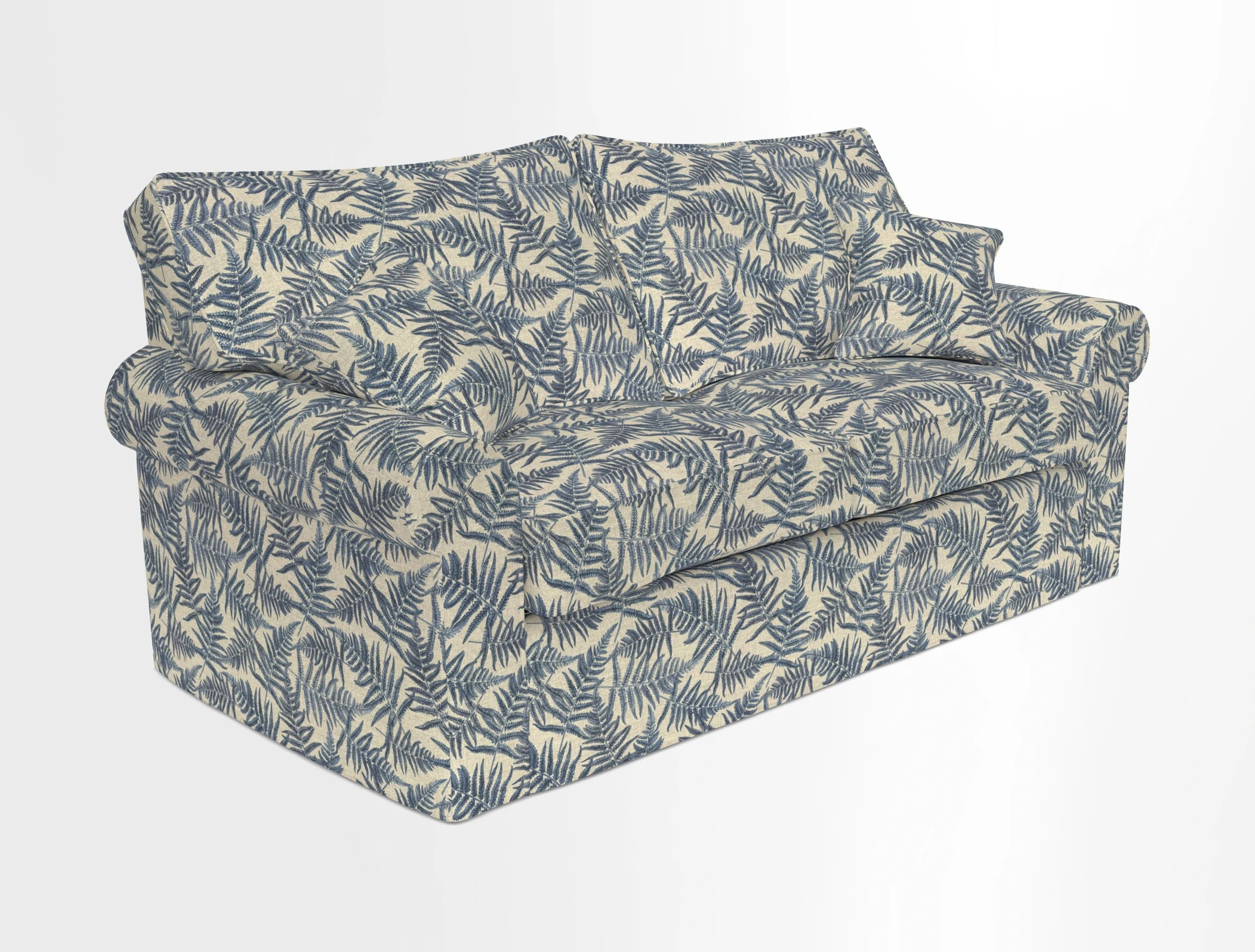 Upperton Sofa Bed in Floral Linen Even So Verde