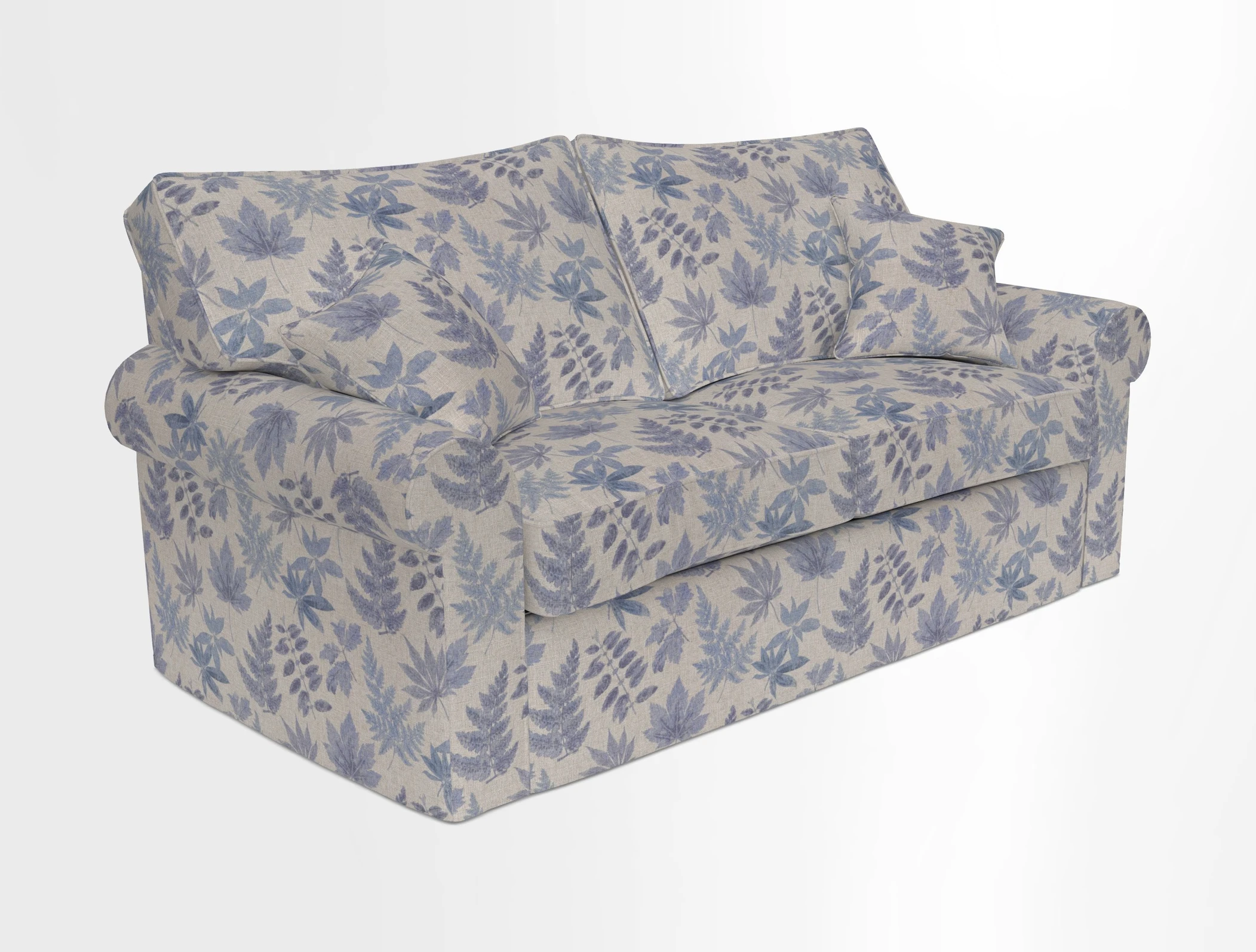 Upperton Sofa Bed in Floral Linen Even So Verde