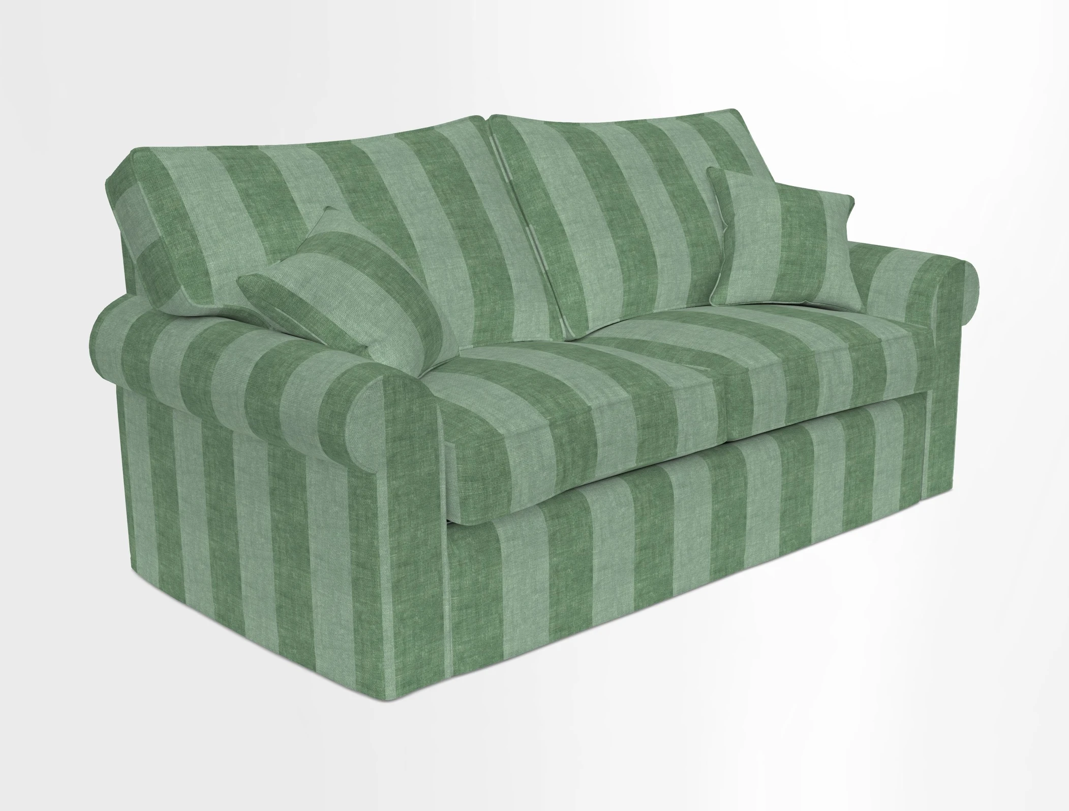 Upperton Sofa Bed in Floral Linen Even So Verde