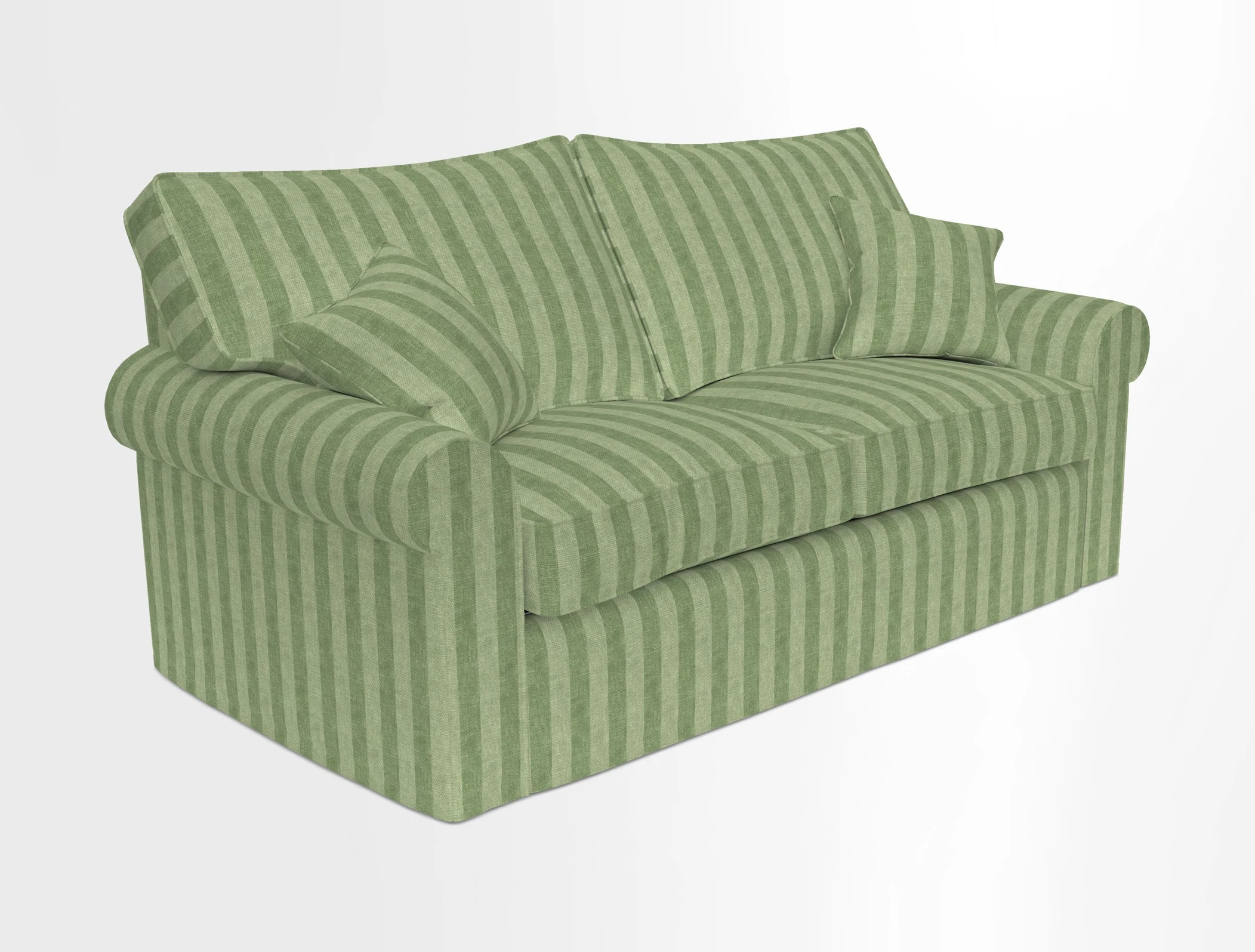 Upperton Sofa Bed in Floral Linen Even So Verde