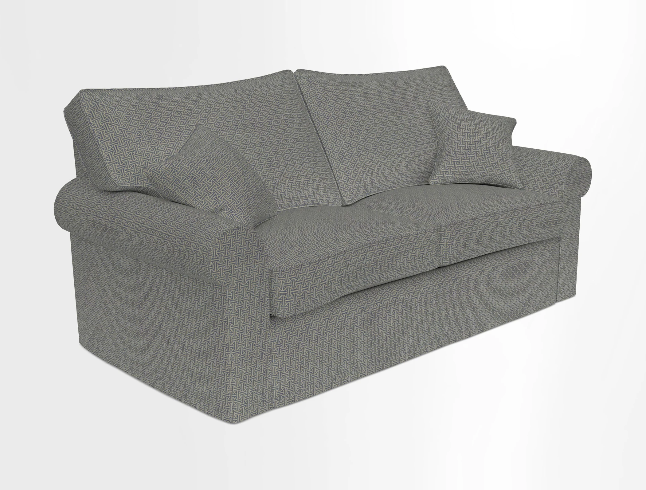 Upperton Sofa Bed in Floral Linen Even So Verde