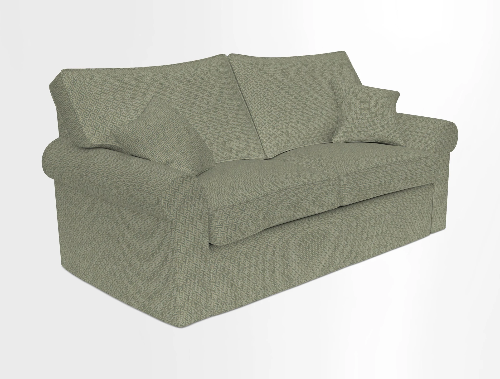 Upperton Sofa Bed in Floral Linen Even So Verde