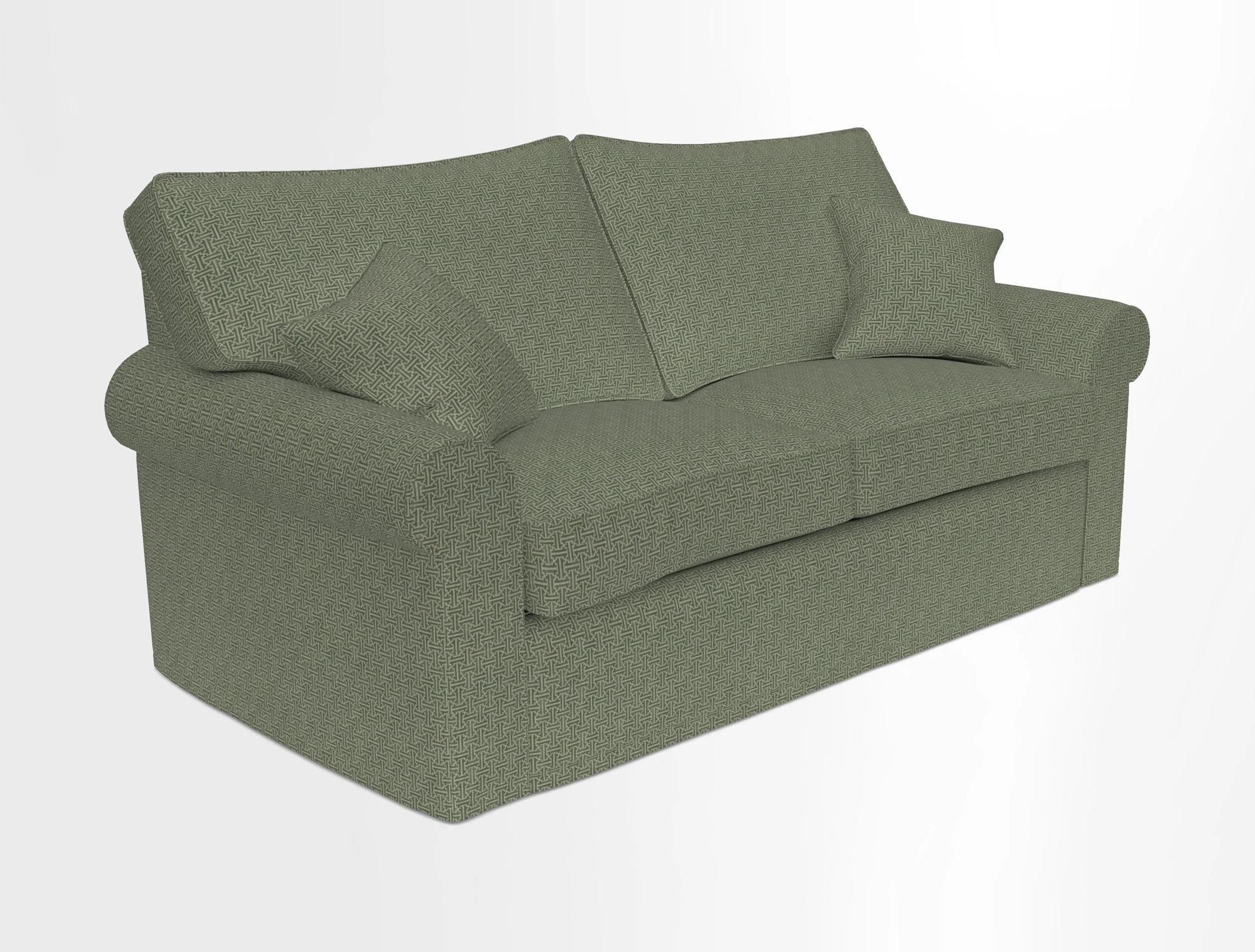 Upperton Sofa Bed in Floral Linen Even So Verde