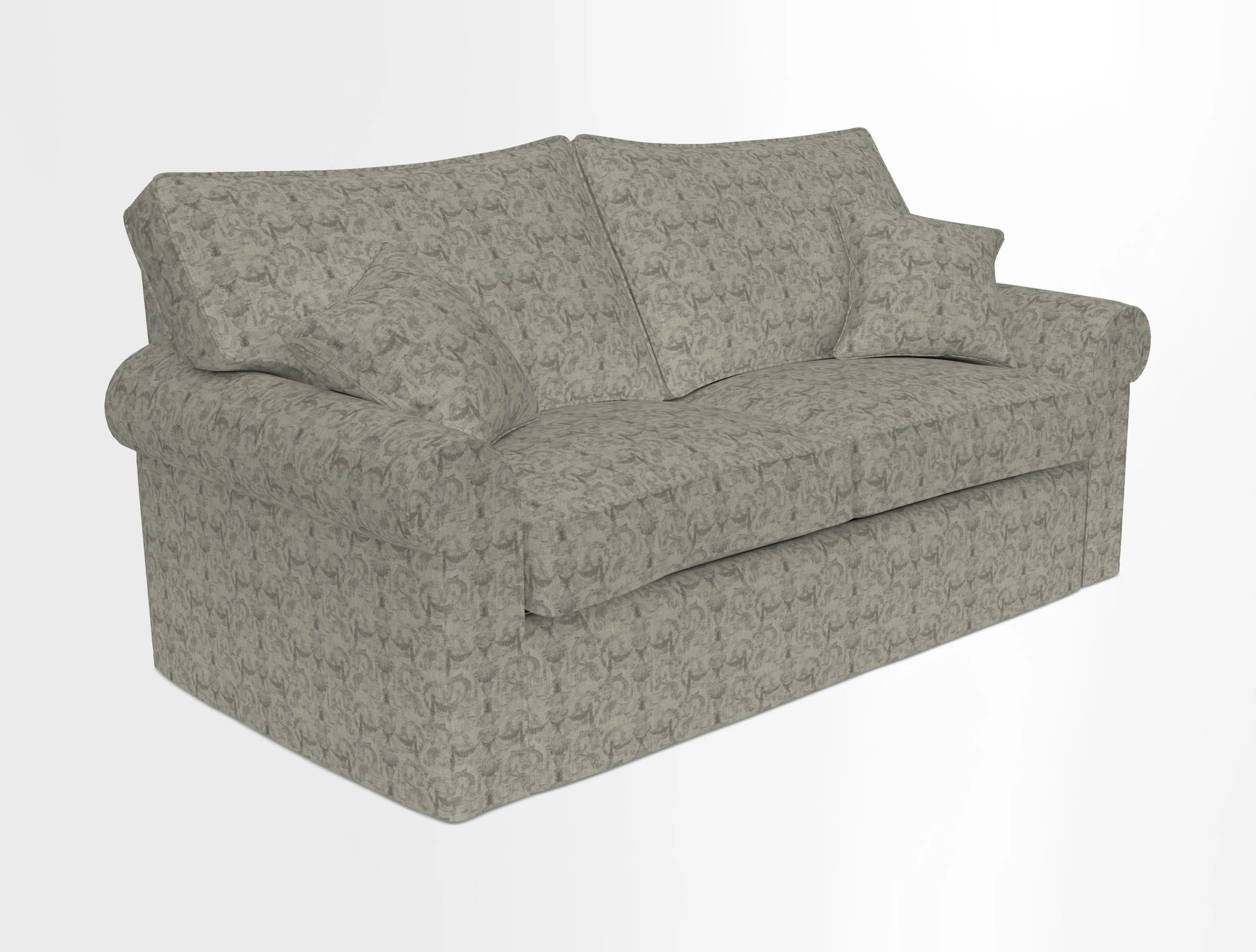 Upperton Sofa Bed in Floral Linen Even So Verde