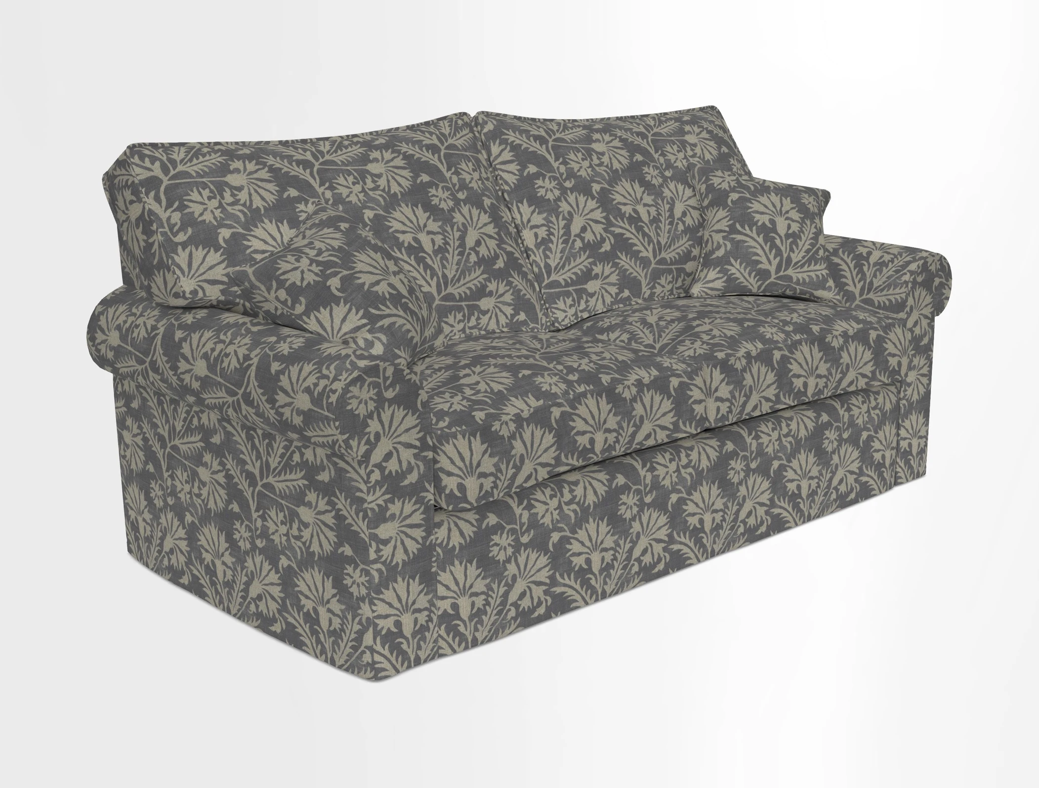 Upperton Sofa Bed in Floral Linen Even So Verde