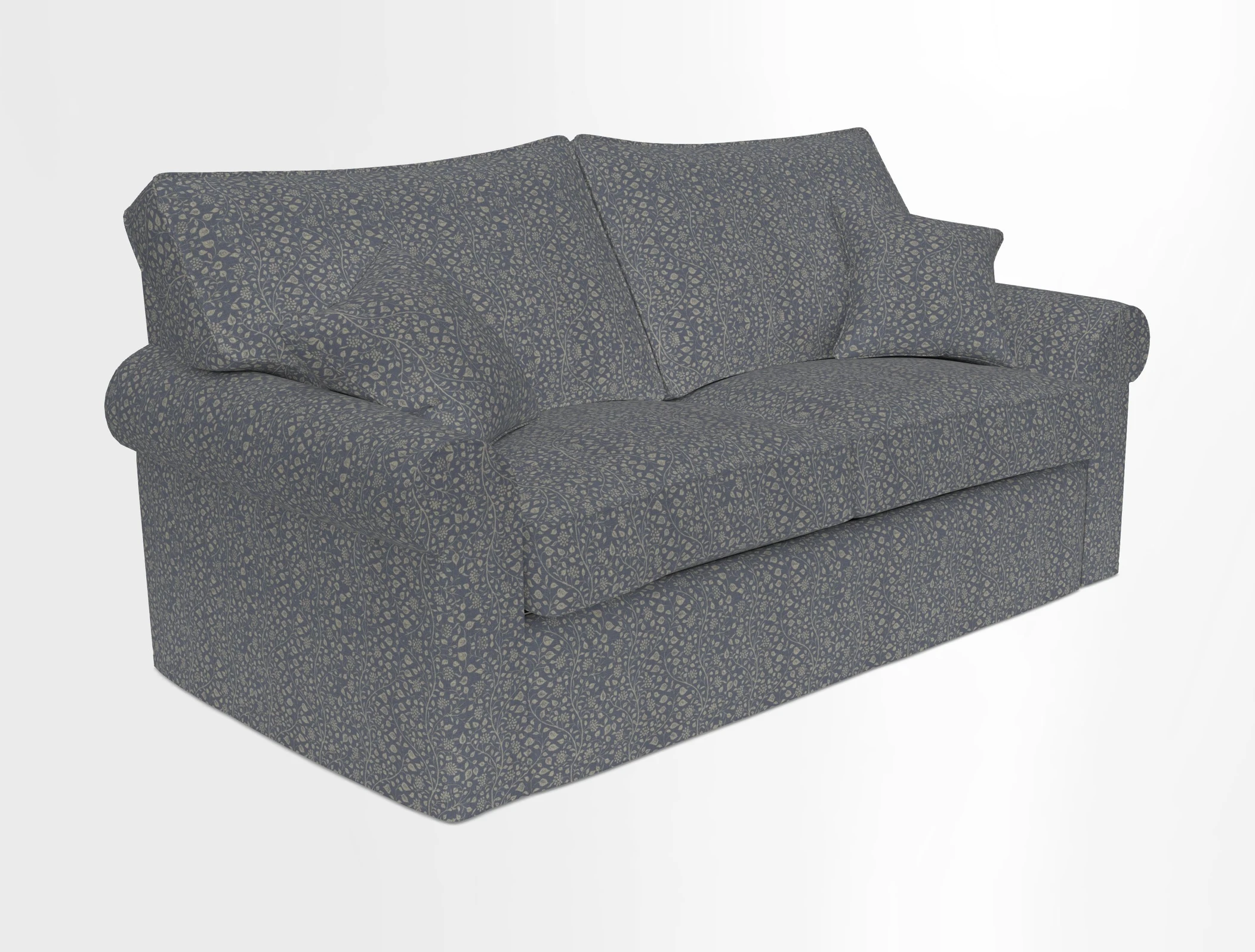 Upperton Sofa Bed in Floral Linen Even So Verde