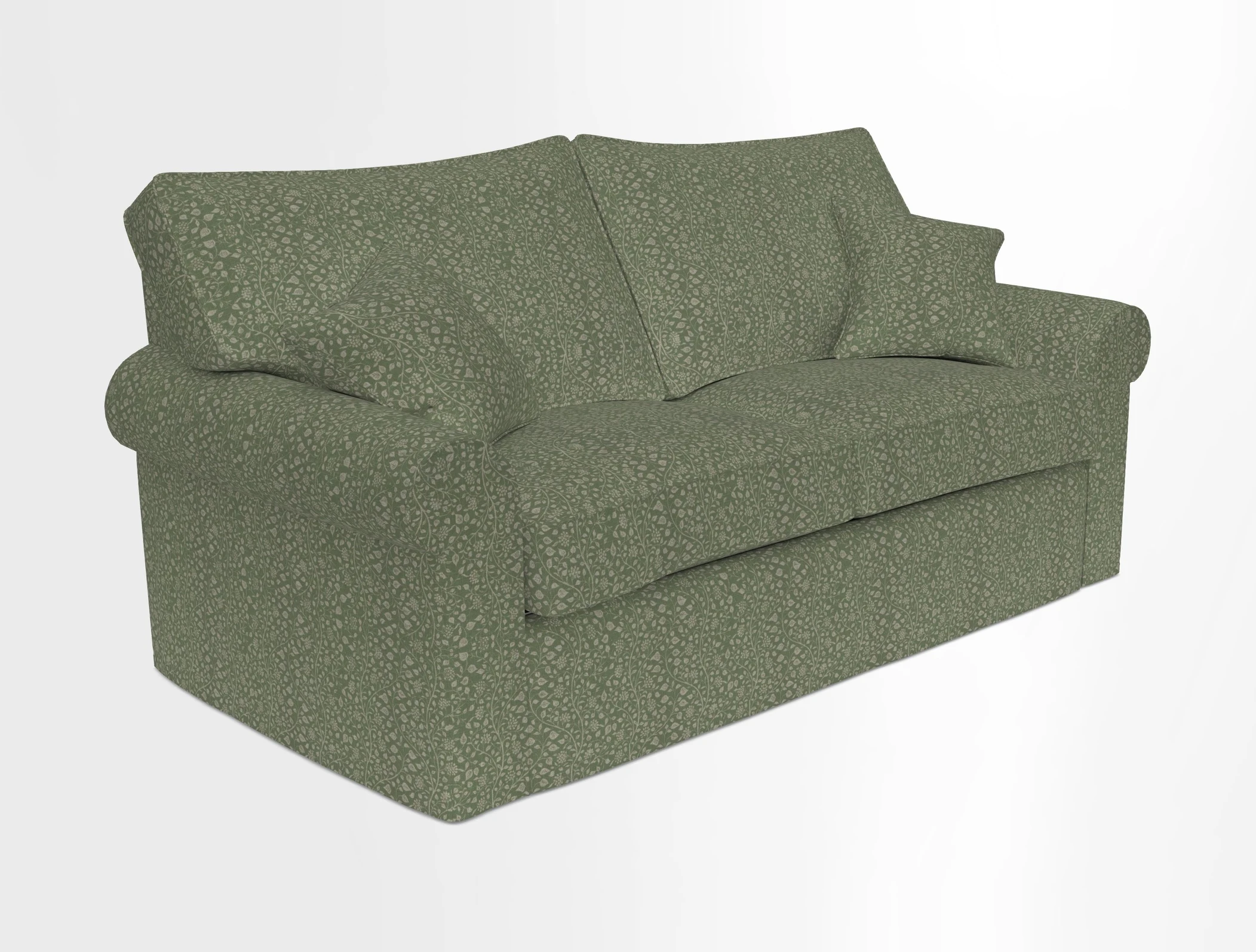 Upperton Sofa Bed in Floral Linen Even So Verde