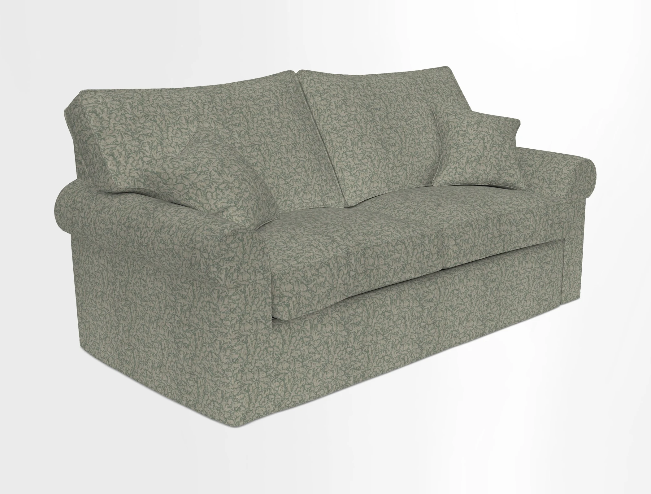 Upperton Sofa Bed in Floral Linen Even So Verde