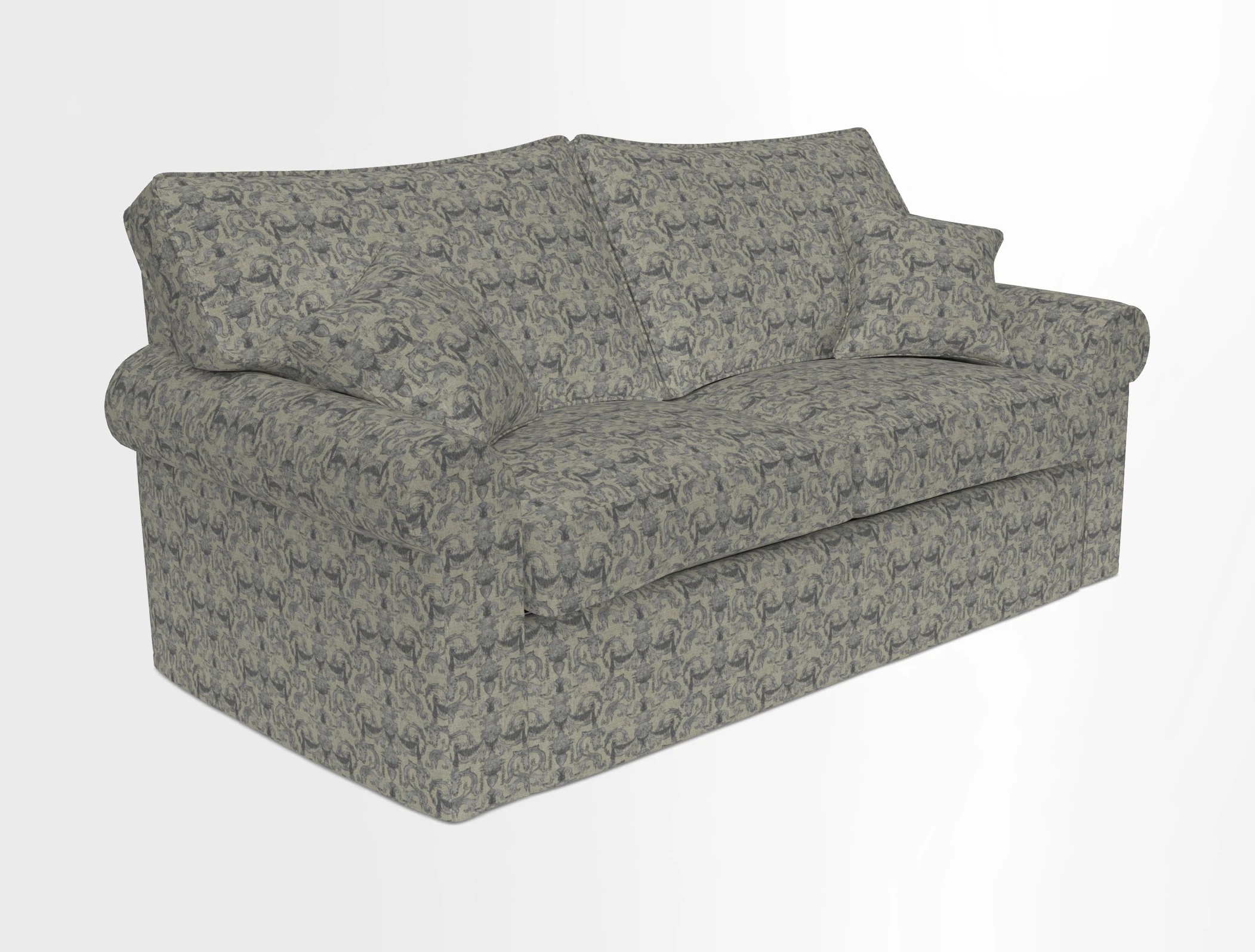 Upperton Sofa Bed in Floral Linen Even So Verde