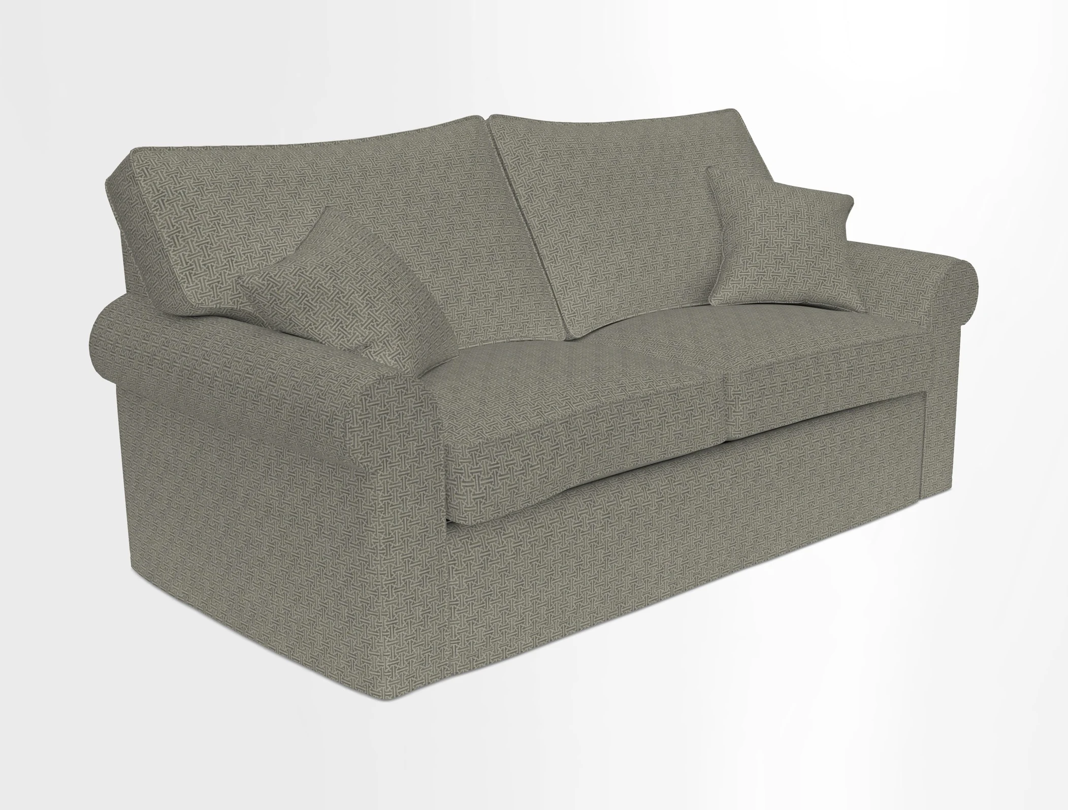 Upperton Sofa Bed in Floral Linen Even So Verde